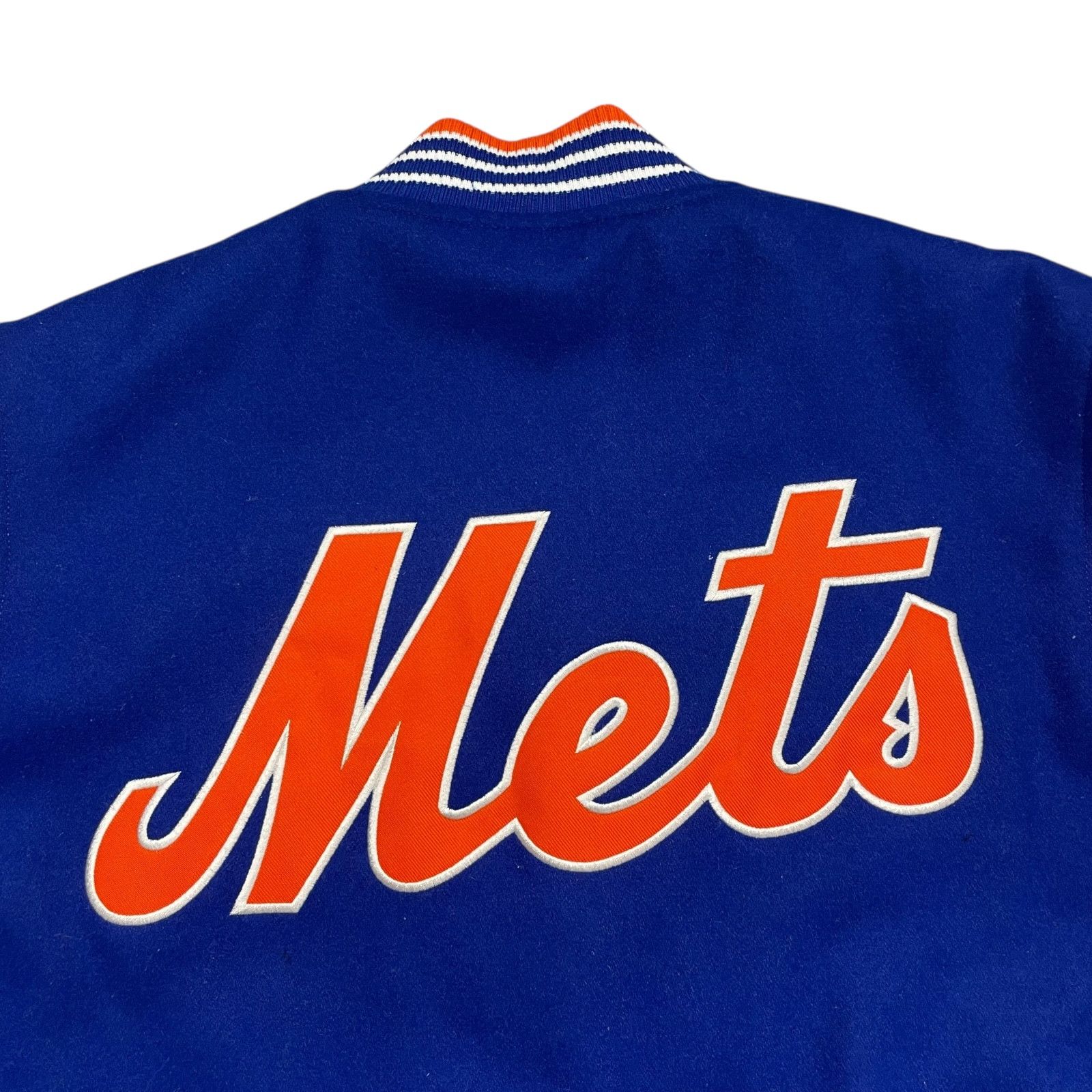 MLB VTG 00s NEW YORK METS JH DESIGN REVERSIBLE VARSITY JACKET XL Size US XL / EU 56 / 4 - 4 Thumbnail