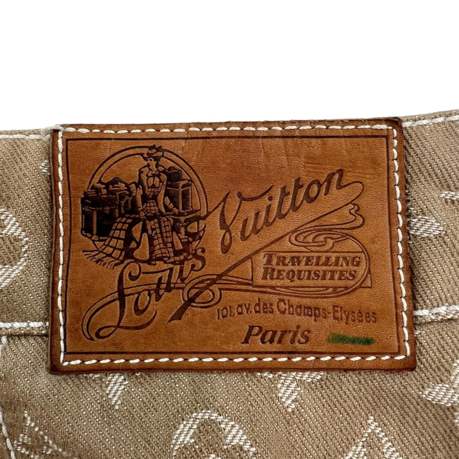 Louis Vuitton Louis Vuitton Beige Monogram Denim Skirt Size 32" / US 10 / IT 46 - 3 Thumbnail