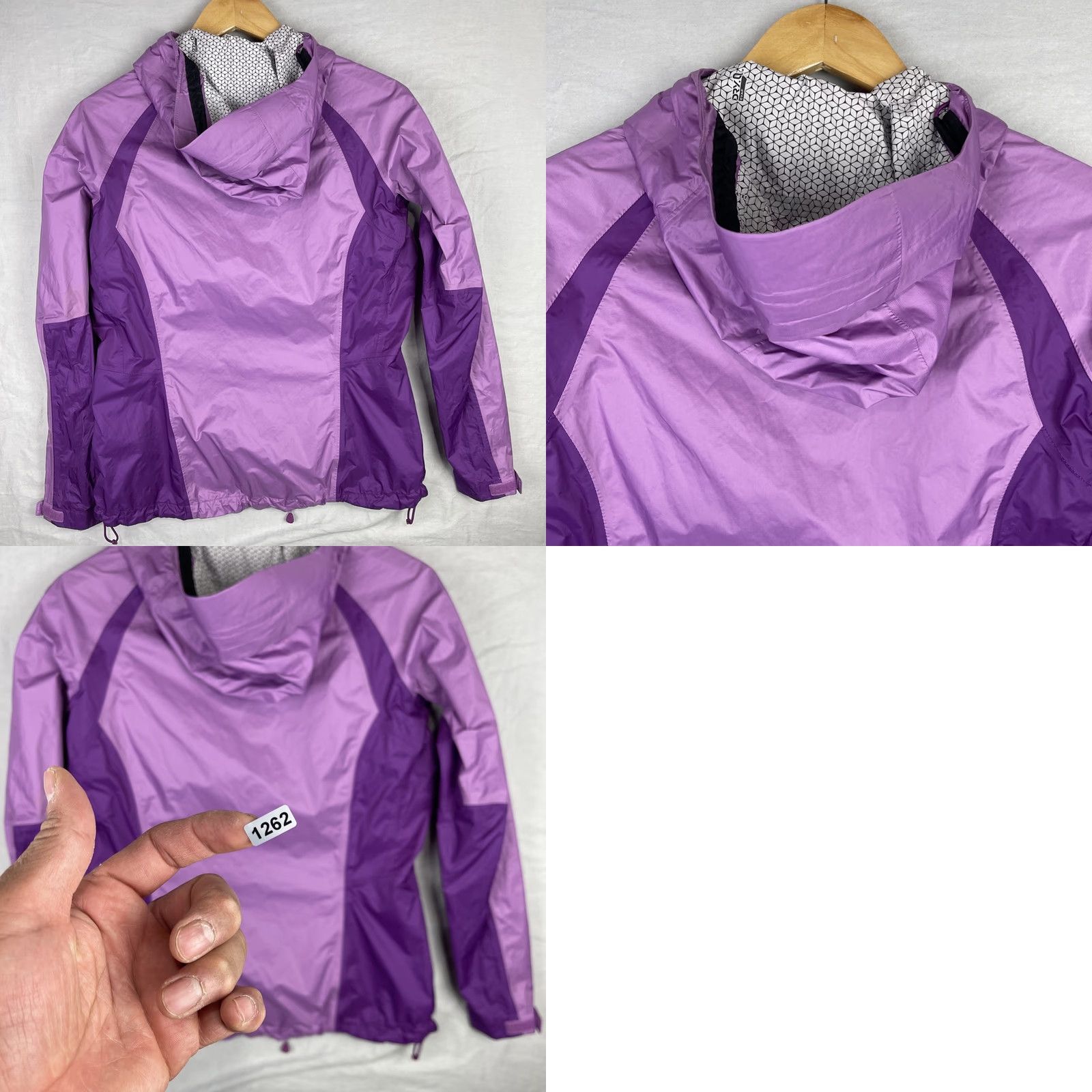Mountain Hardwear Mountain Hardwear Rain Jacket Womens XS Purple Hooded Full Zip Waterproof Jacket Size XS / US 0-2 / IT 36-38 - 10 Thumbnail