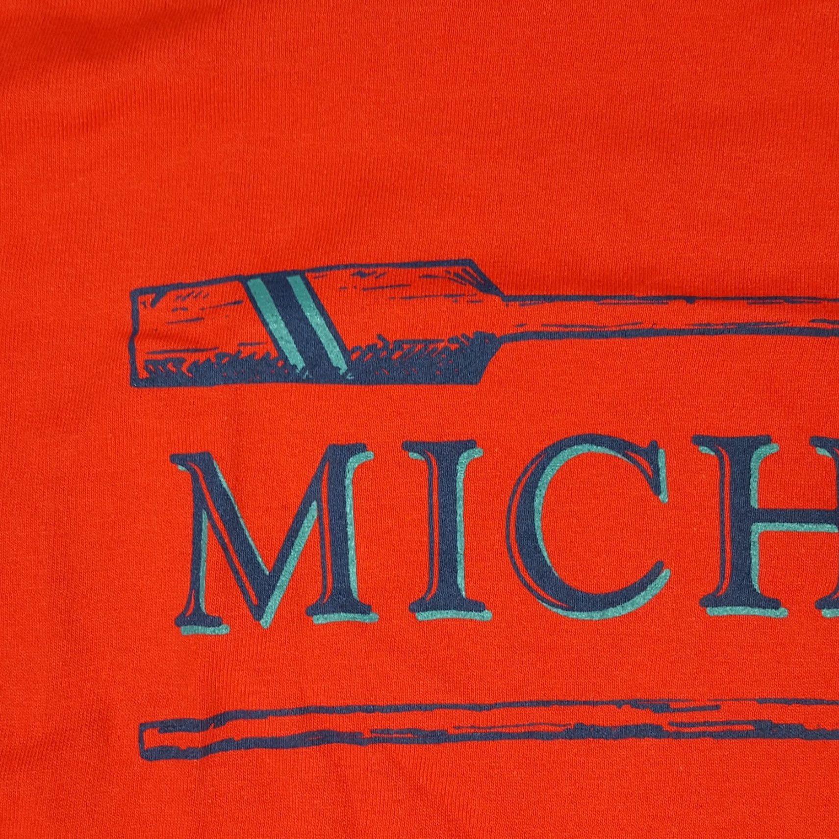 Etro VINTAGE Michigan Boat Club Men's Size L Nautical USA Made T Shirt 90s Retro Y2K 00s Red Crew Neck Short Sleeve Graphic Print Shirt Mens Size US L / EU 52-54 / 3 - 5 Thumbnail