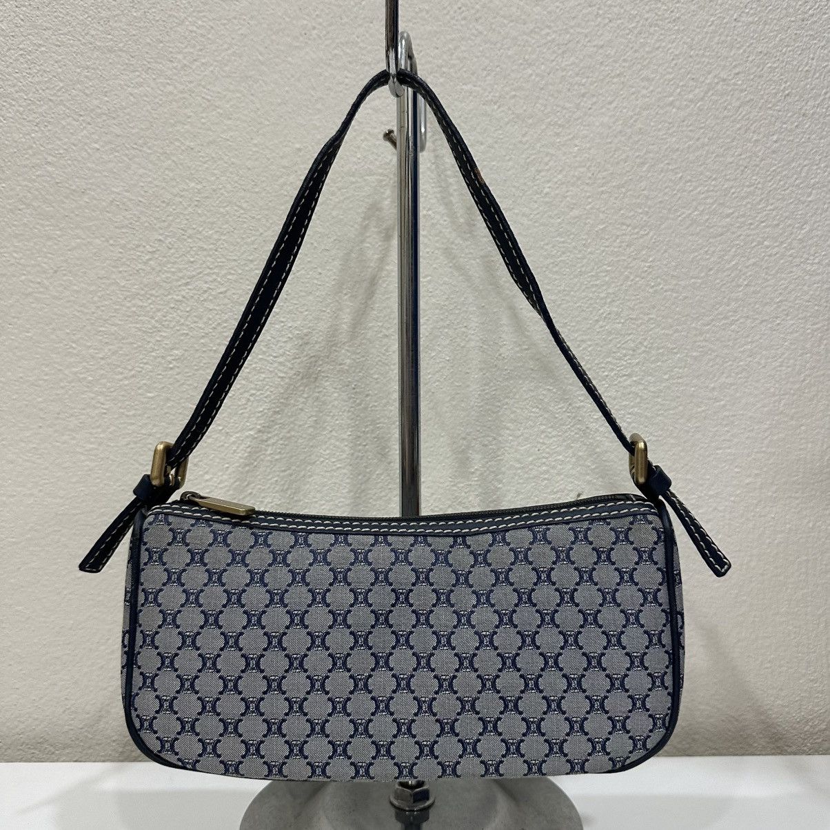 Celine ‼️LASTDROP‼️ CELINE MACADAM CANVAS POCHETTE POUCH HANDBAG Size ONE SIZE - 2 Thumbnail