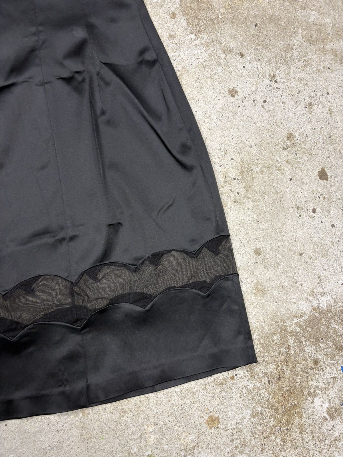 John Galliano John Galliano Black Midi Dress Lace Mesh Trims Size S / US 4 / IT 40 - 13 Thumbnail