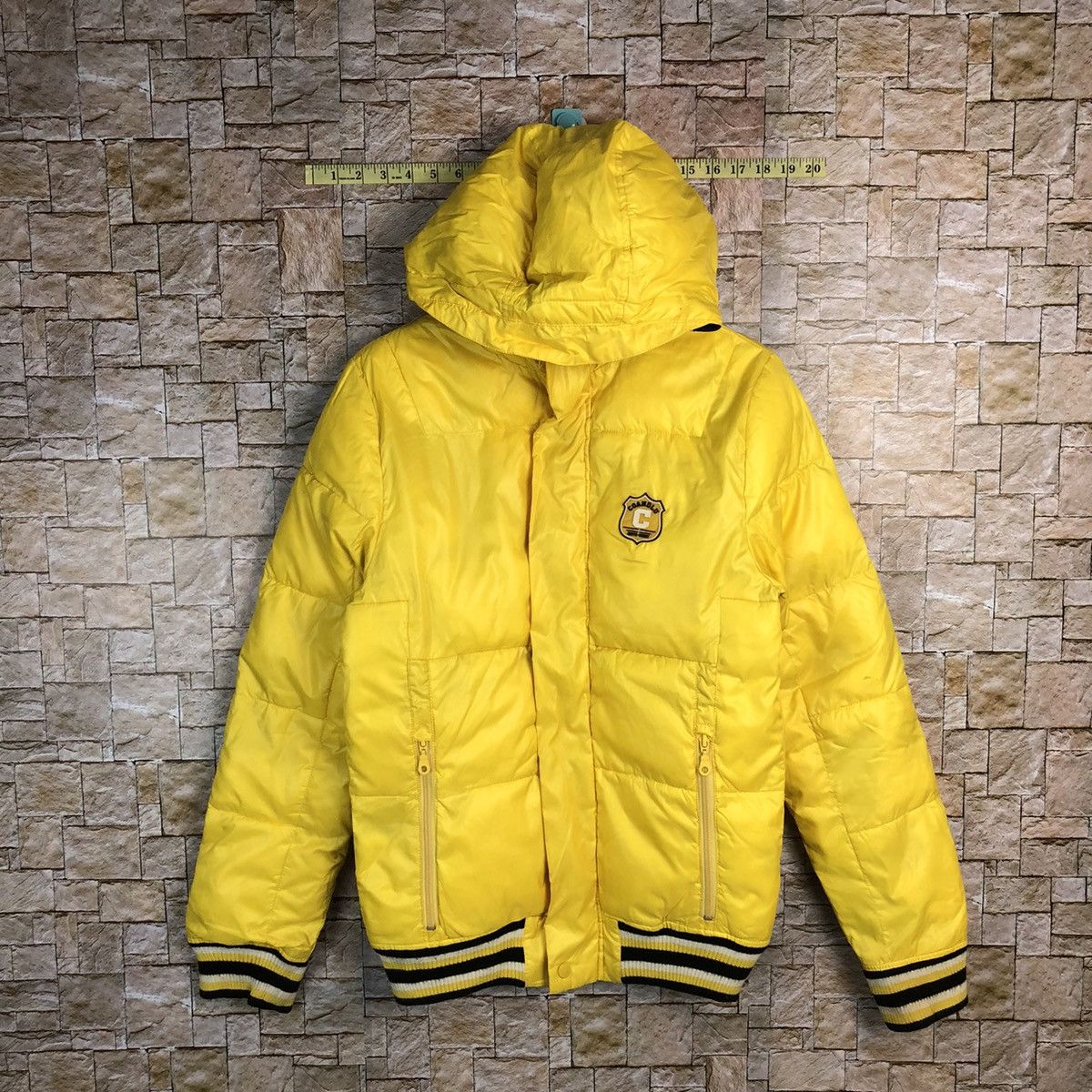 Japanese Brand Coandus Yellow puffer jacket #A236 Size US M / EU 48-50 / 2 - 1 Thumbnail