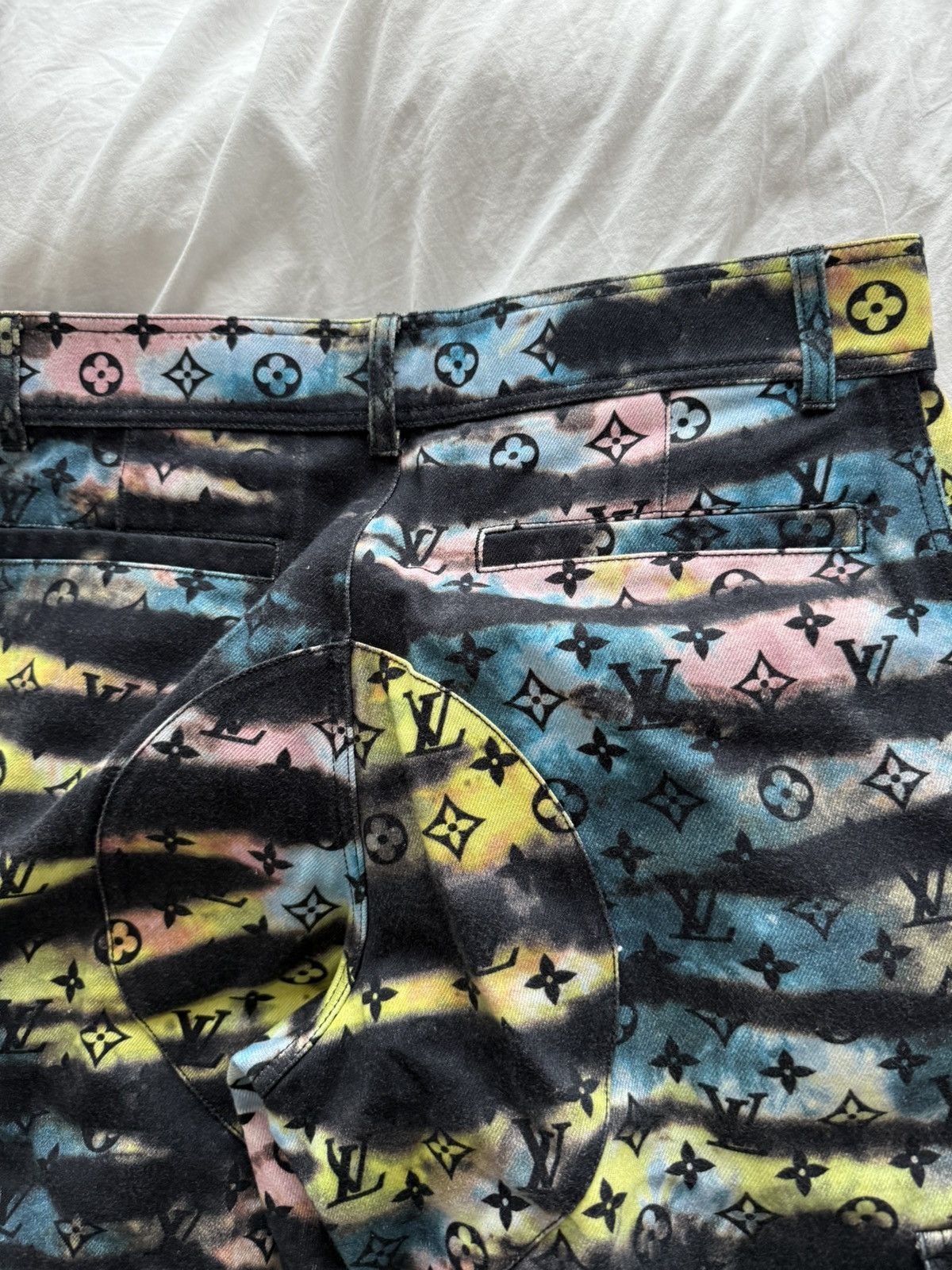 Louis Vuitton LV Multicolor Monogram Camo Cargo Pants