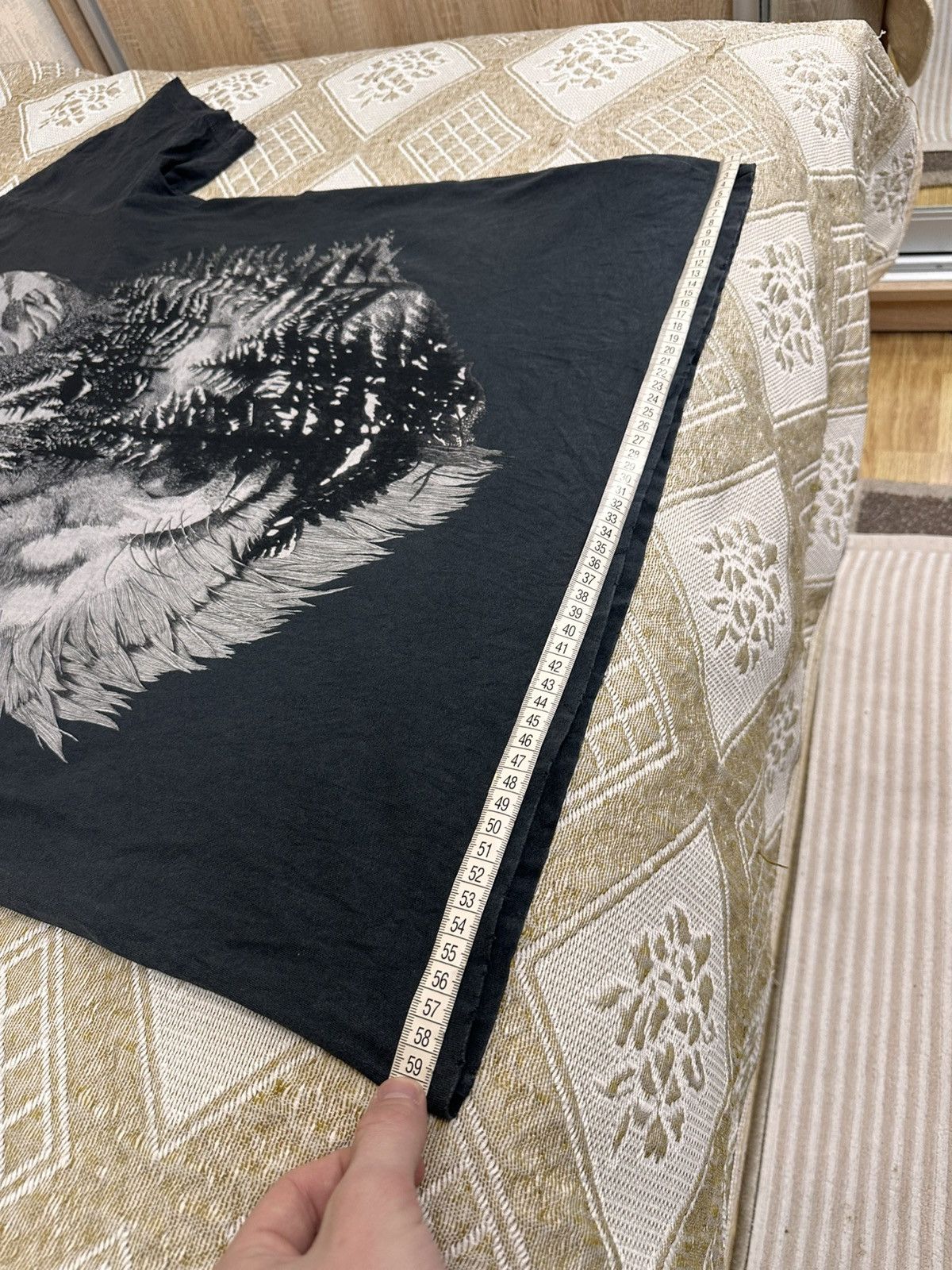 Allsaints 🔥 Allsaints Wolf Print Oversized Fit T Shirt Vintage Art Y2K Size US L / EU 52-54 / 3 - 12 Thumbnail