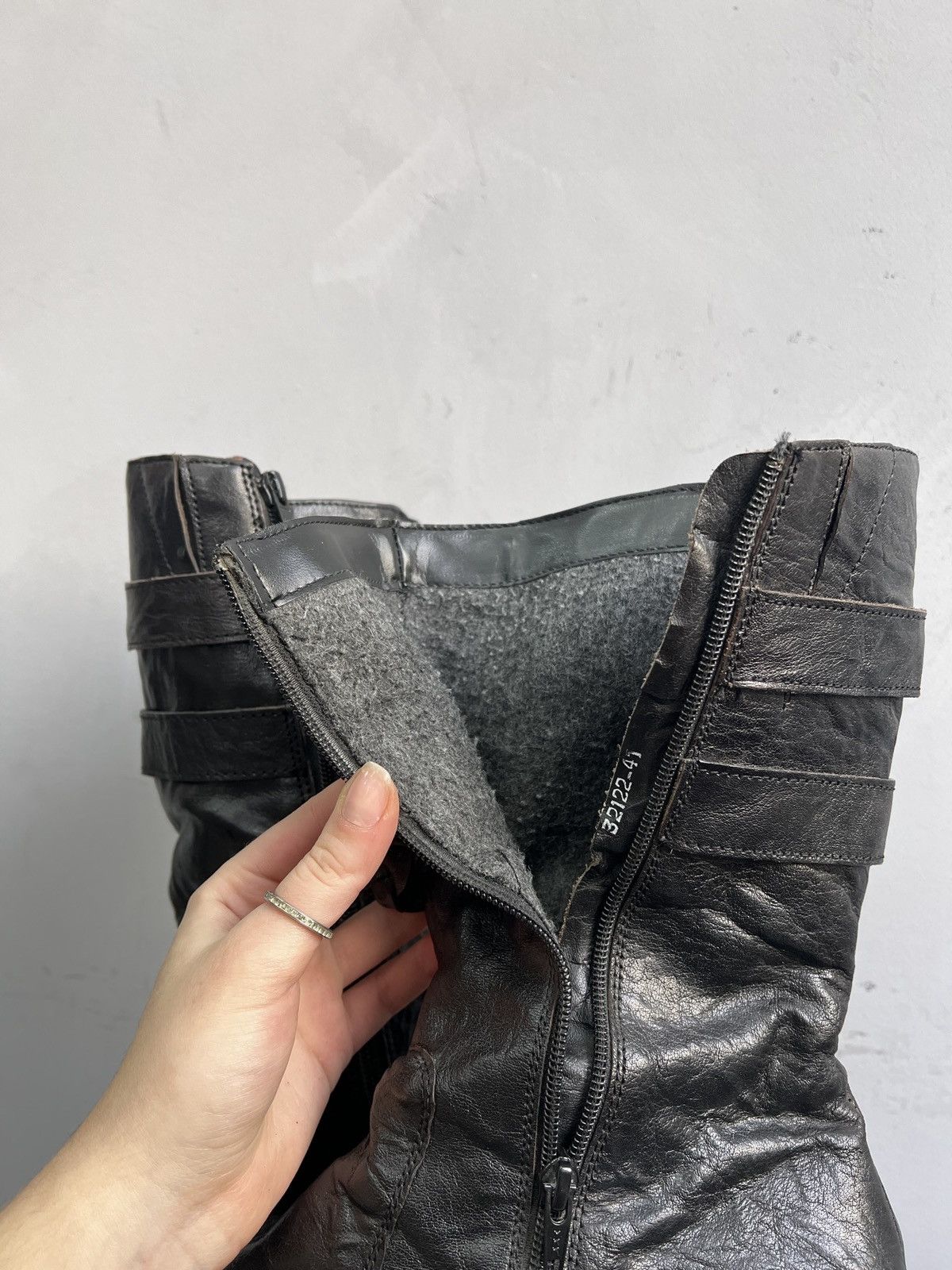14th Addiction Hight moto 14thaddiction style leather boxing boots 90s Size US 8 / EU 41 - 13 Thumbnail