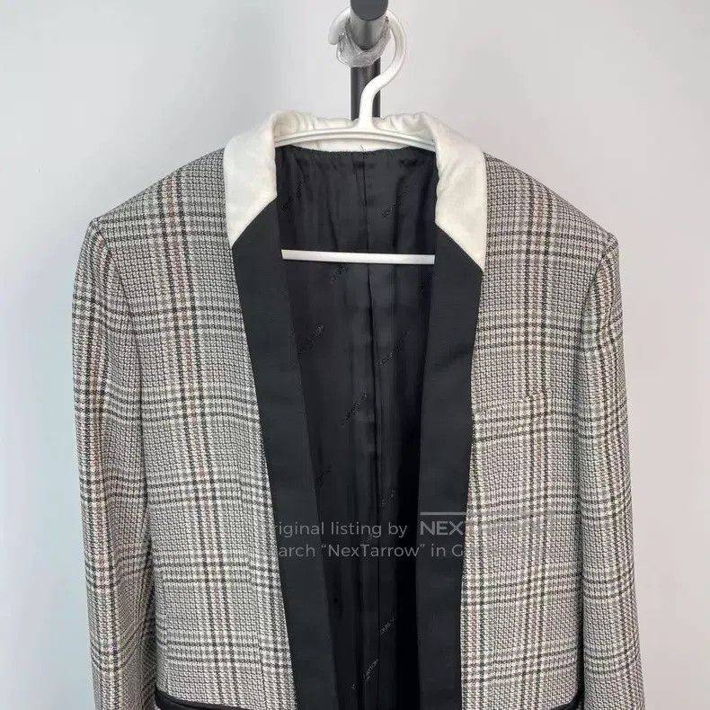 Louis Vuitton Louis Vuitton Welsh grey plaid coat Size XS / US 0-2 / IT 36-38 - 3 Thumbnail