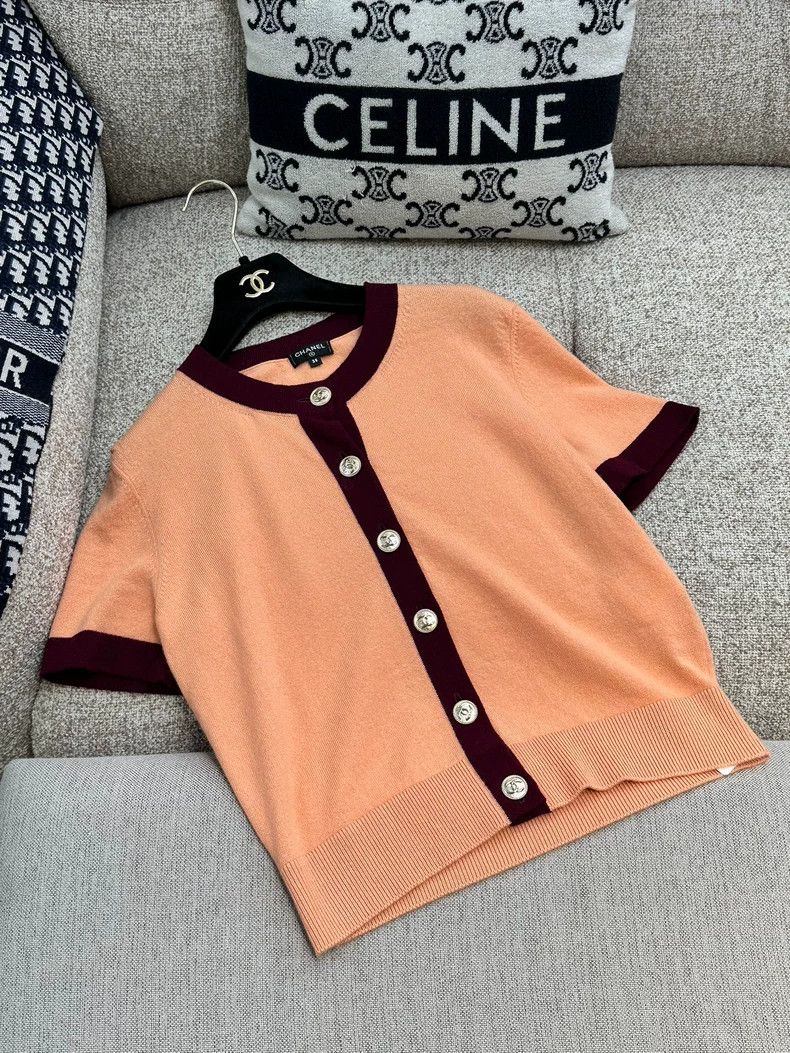 Chanel Chanel 20A Kangpeng Street Orange Pink Pin Wine Red Edge G Size XS / US 0-2 / IT 36-38 - 2 Thumbnail