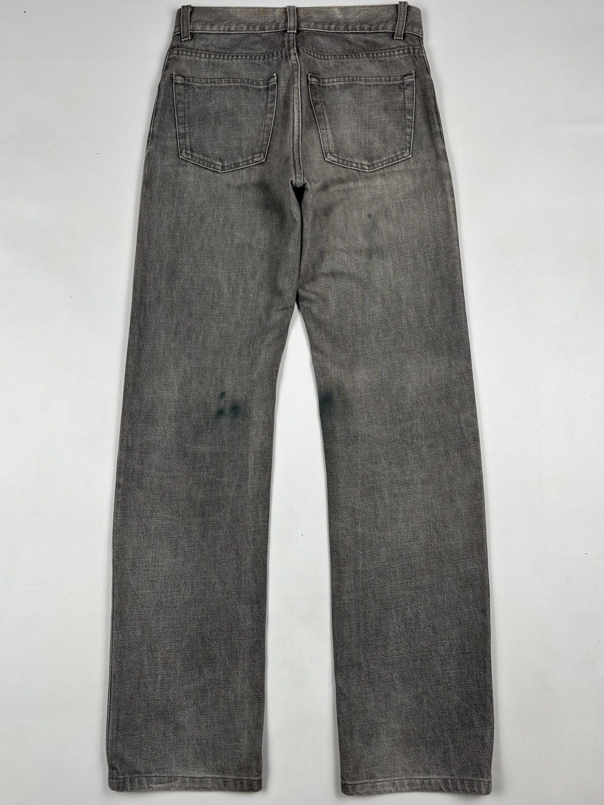 Helmut Lang 1999 Grey Sanded Denim Jeans Size US 28 / EU 44 - 2 Thumbnail