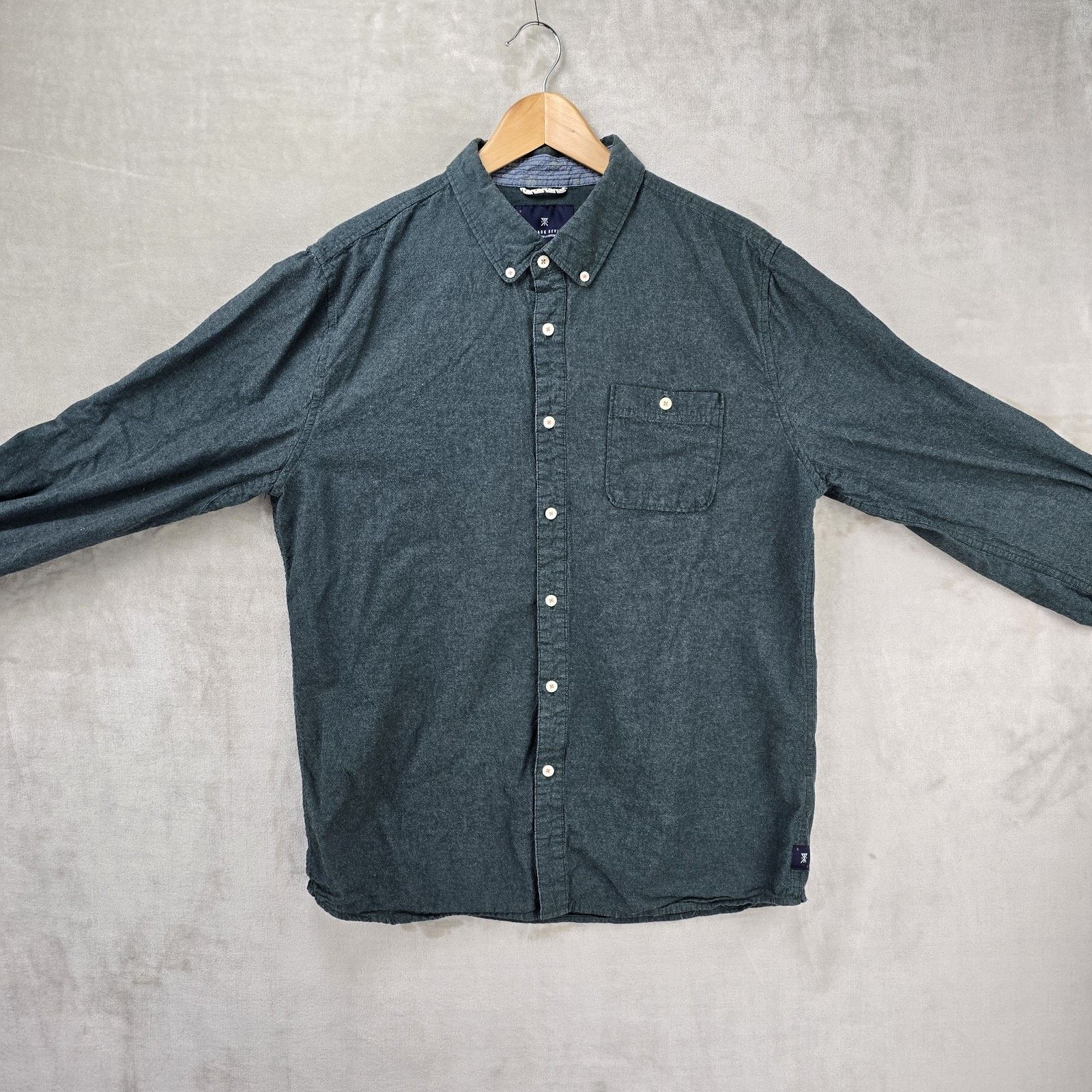 Roark Roark Revival Shirt Mens XL Green Button Down Cotton Travel Size US XL / EU 56 / 4 - 2 Thumbnail