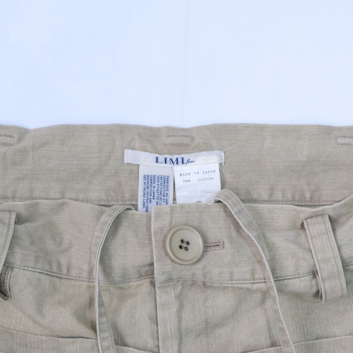 Limi Feu 2002’s Limi Feu drawstring double waist baggy pants Size US 30 / EU 46 - 3 Thumbnail