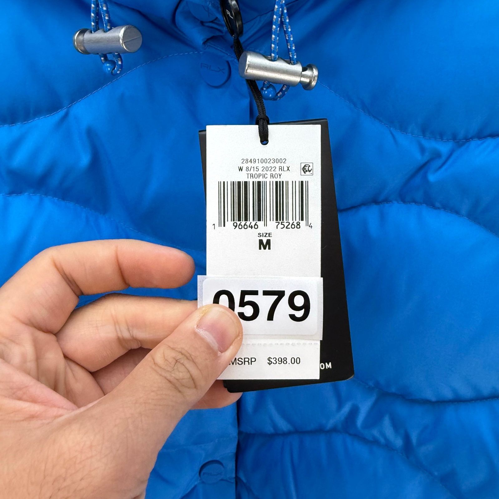 Ralph Lauren RLX RALPH LAUREN SZ M ONION-QUILTED HOODED DOWN JACKET BLUE Size M / US 6-8 / IT 42-44 - 6 Thumbnail