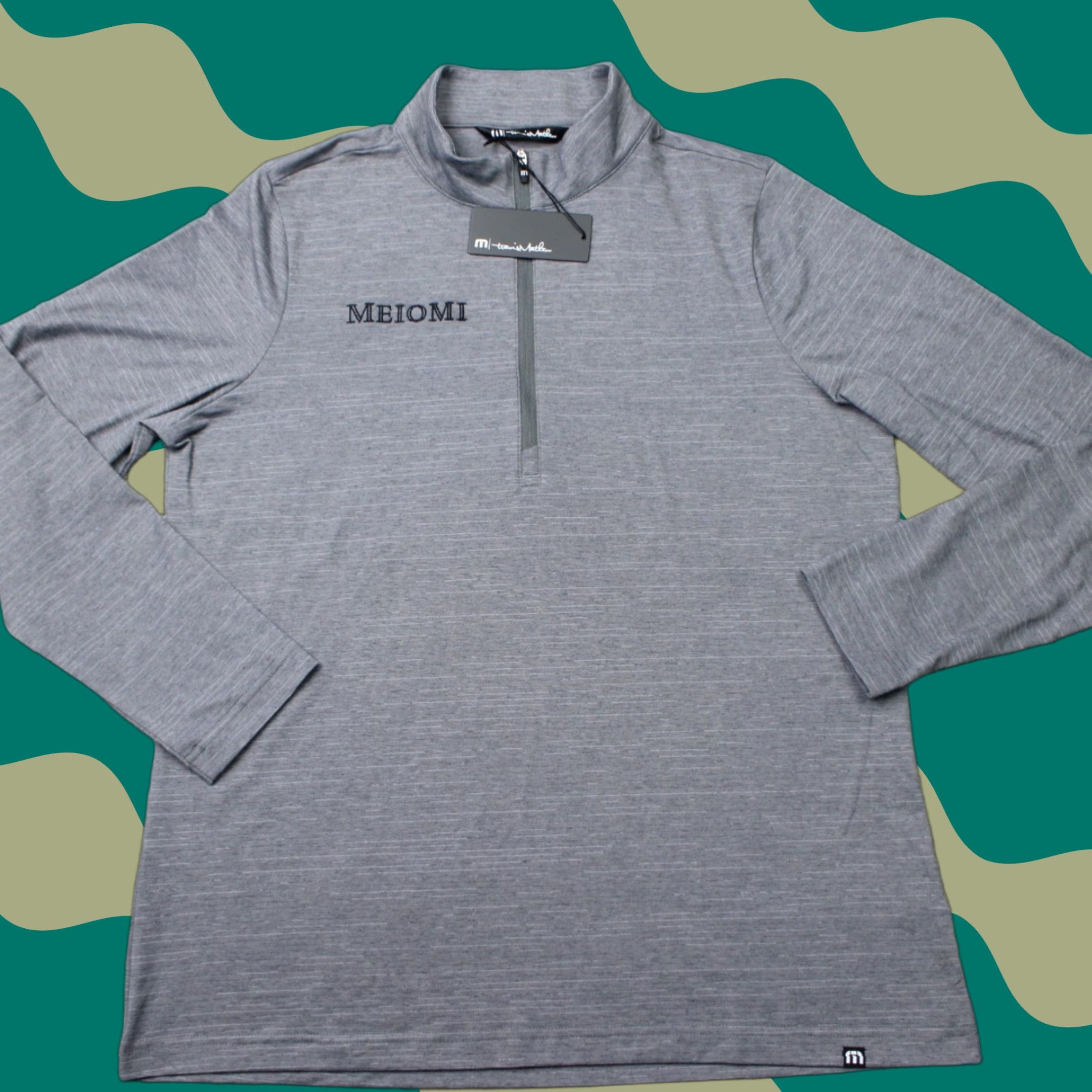 TravisMathew Travis Mathew Sweatshirt NWT Women Large Gray Crestview 1/4 Zip Golf Long Sleeve Size L / US 10 / IT 46 - 1 Thumbnail