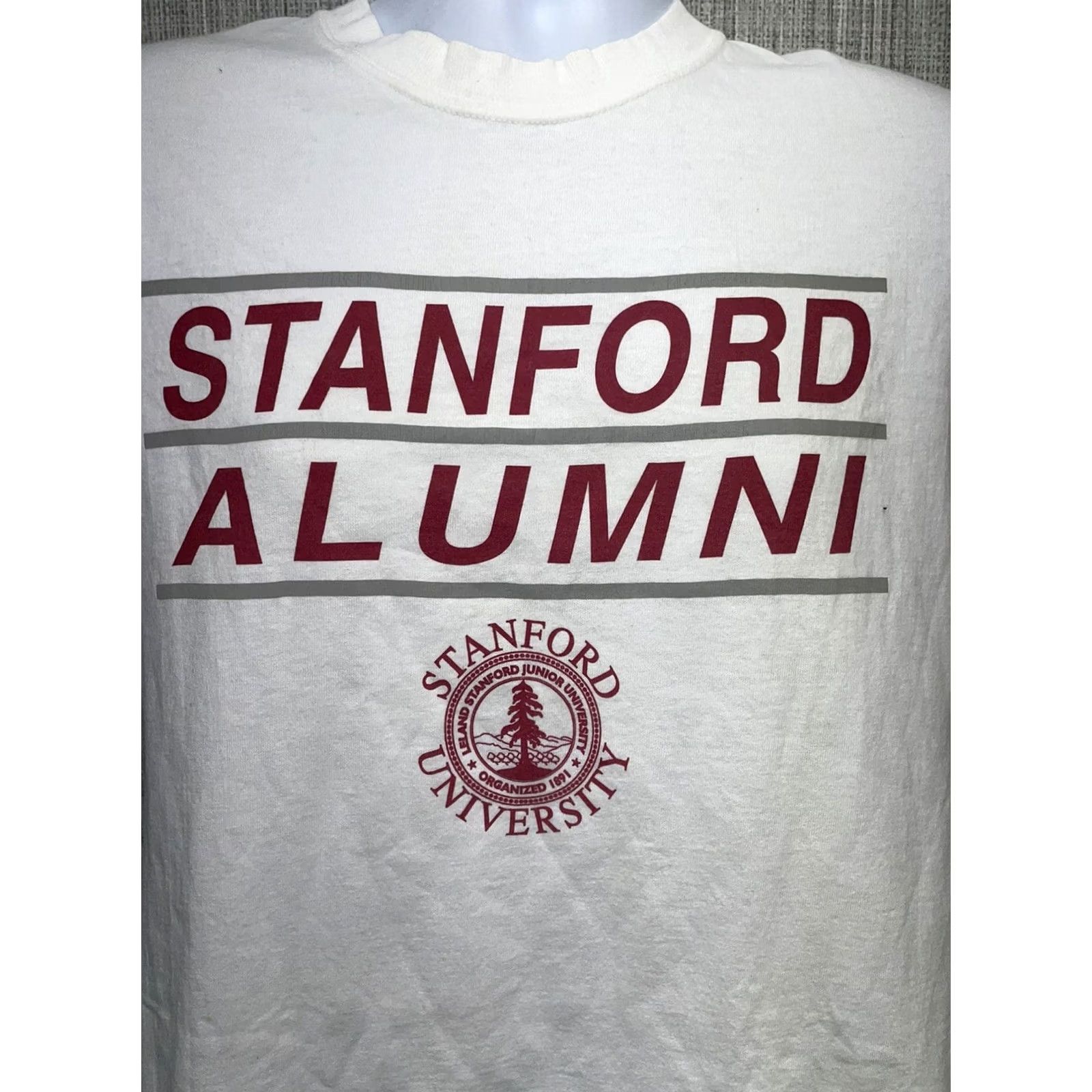 Hanes VINTAGE Hanes Stanford Alumni Graphic T-Shirt Mens M White Single Stitch VTG Graphic Stitch Shirt Men M White Stanford Alumni Hanes Woods? Size US M / EU 48-50 / 2 - 2 Thumbnail