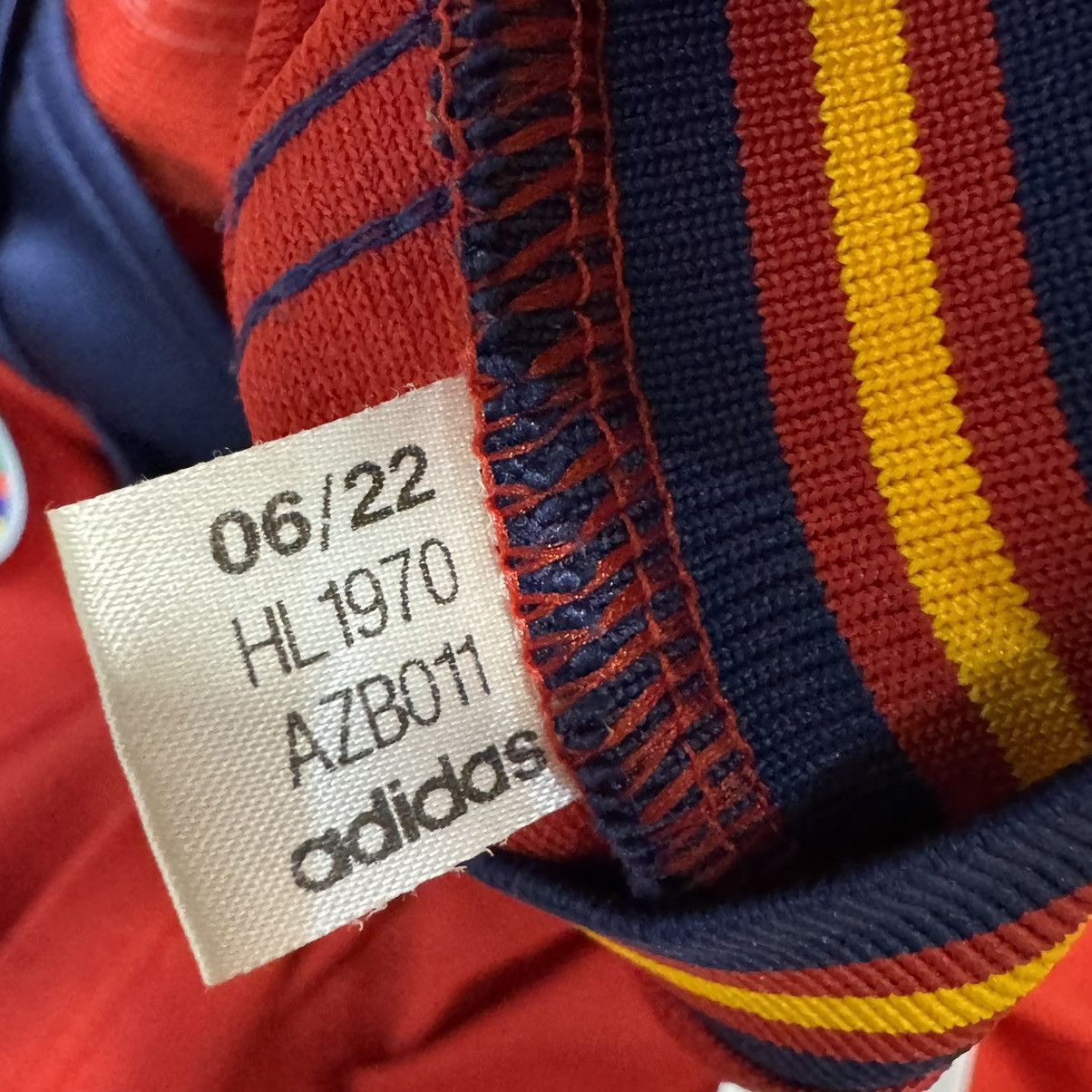 Adidas Spain 22/23 home shirt #19 Lamine Yamal Size US L / EU 52-54 / 3 - 9 Thumbnail
