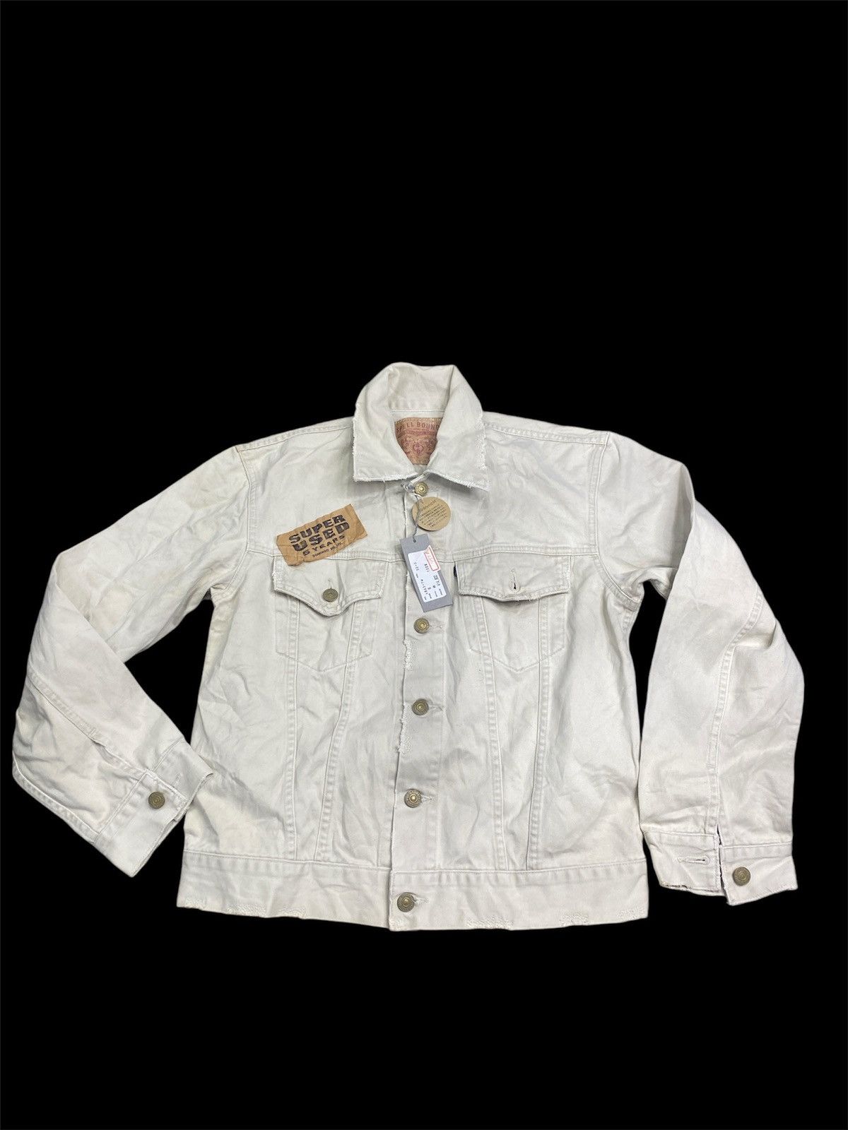 Japanese Brand × Spellbound Vintage distress Spellbound denim jacket Size US S / EU 44-46 / 1 - 1 Thumbnail