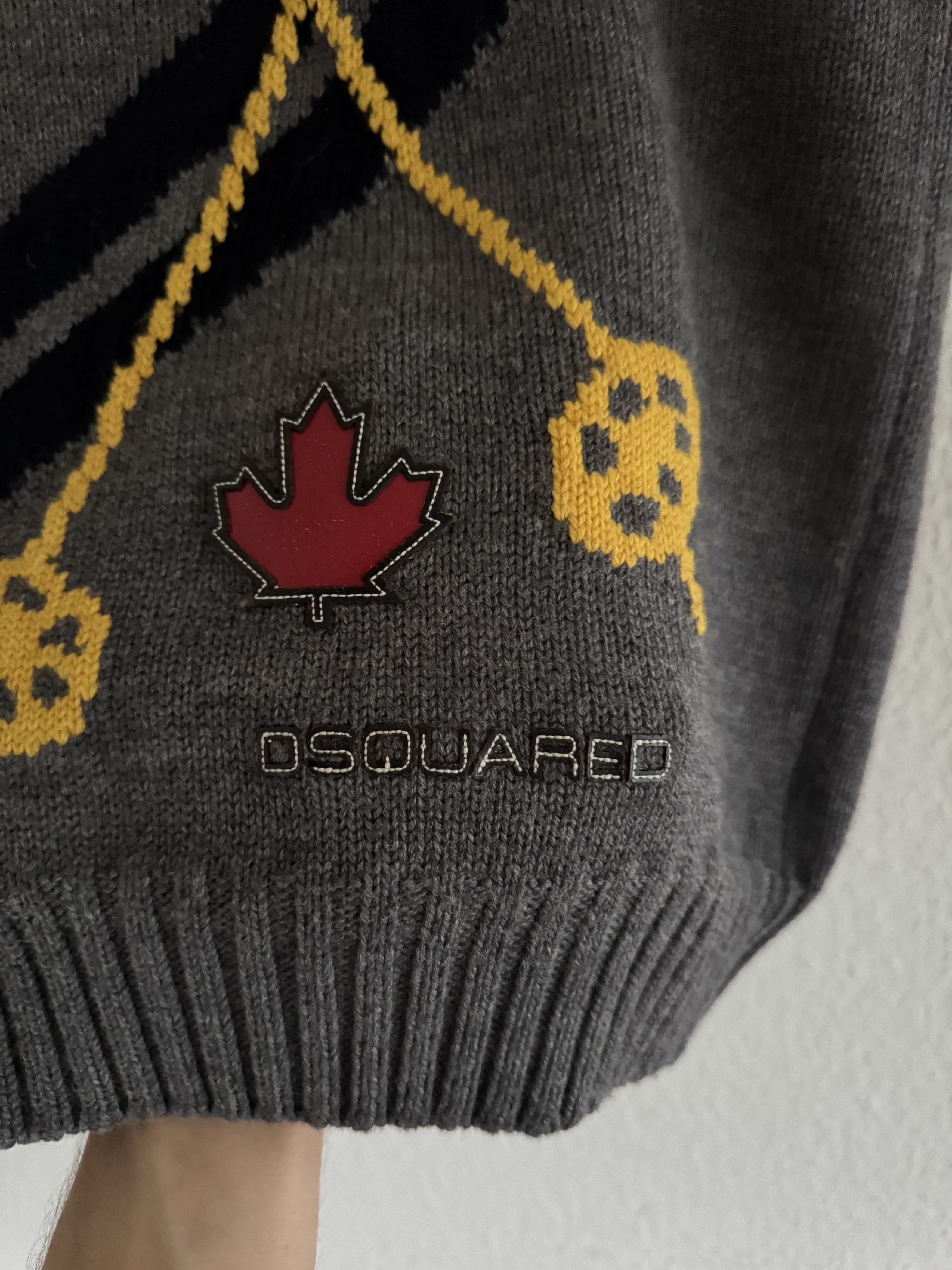 Dsquared2 FW08 Runway Ski Intarsia Wool Vest Size US L / EU 52-54 / 3 - 6 Thumbnail