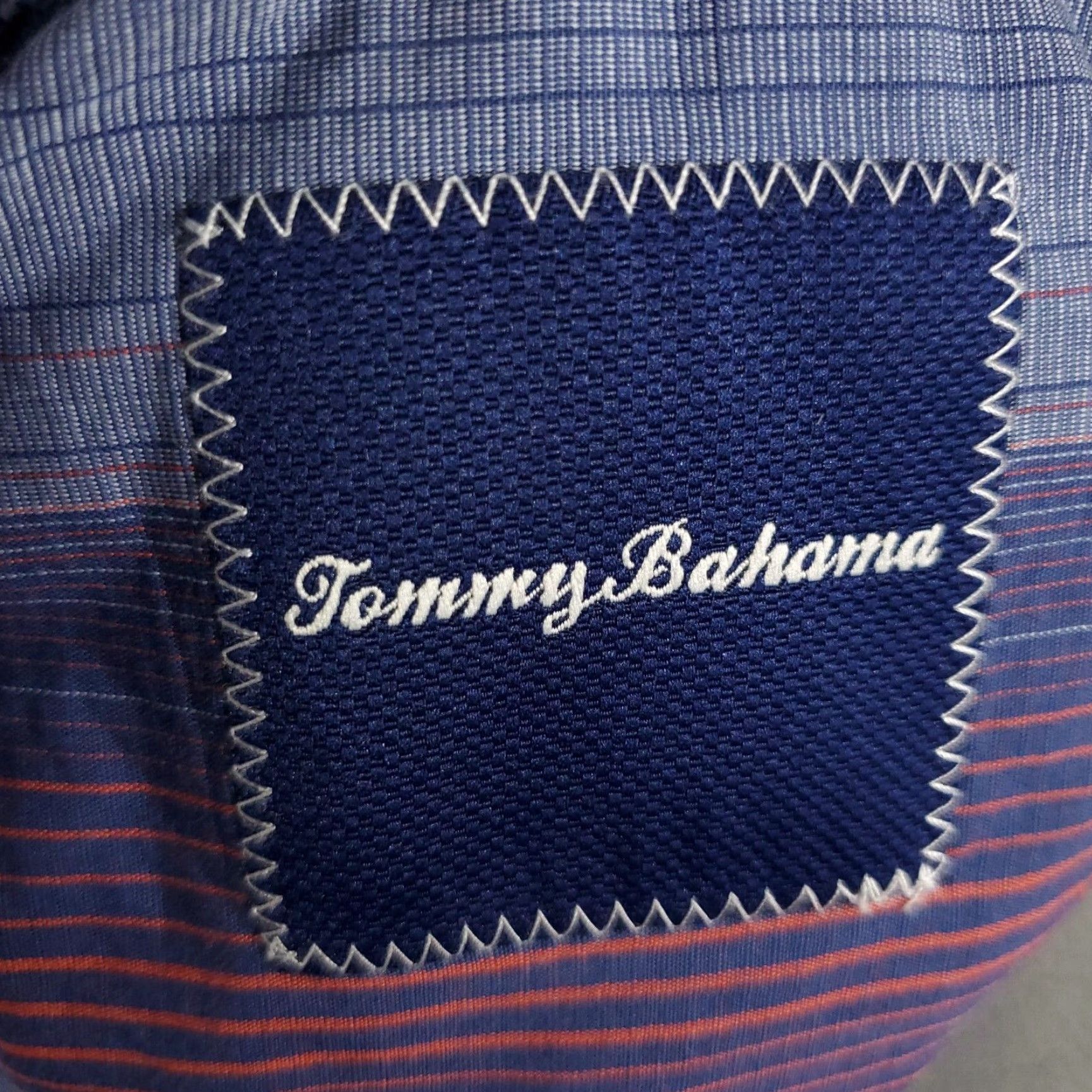 Tommy Bahama Tommy Bahama Shirt Mens XL Blue Striped Cotton Button-Up Long Sleeve Size US XL / EU 56 / 4 - 7 Thumbnail