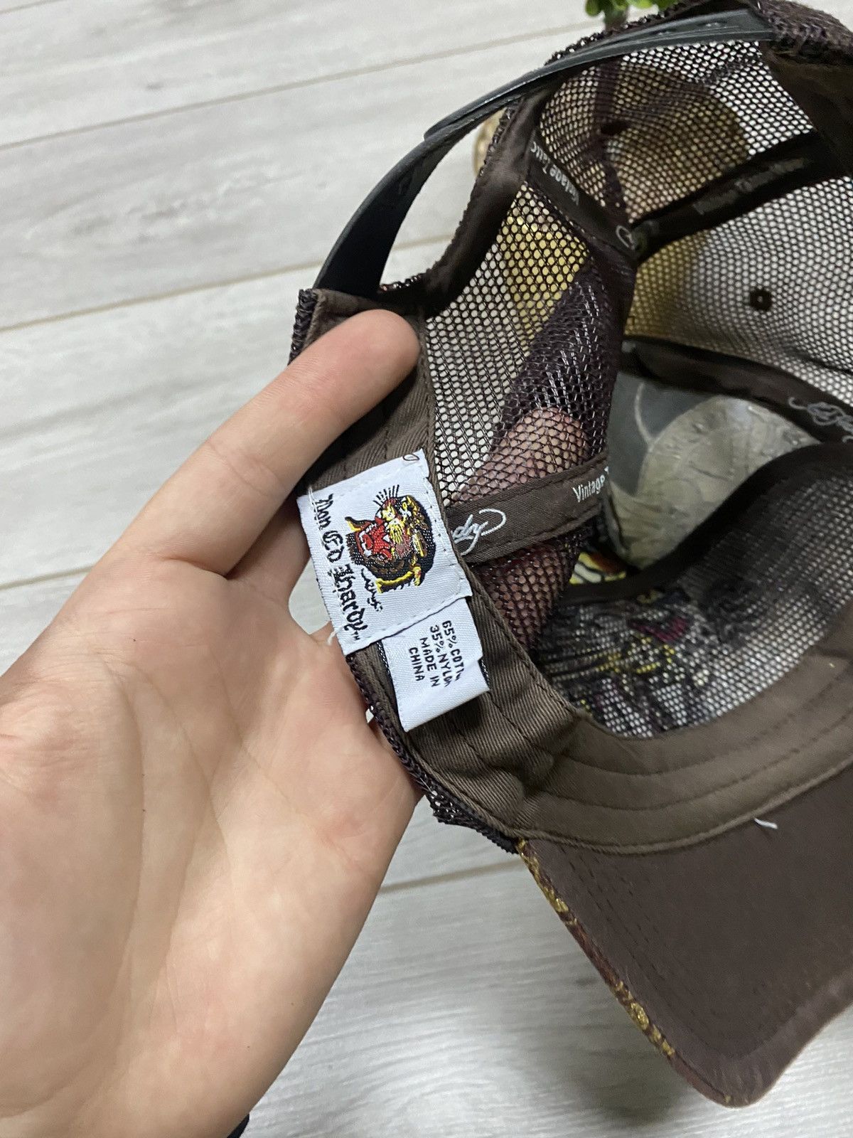 Ed Hardy Ed Hardy Tiger 🐯 mesh trucker cap over print Size ONE SIZE - 5 Thumbnail
