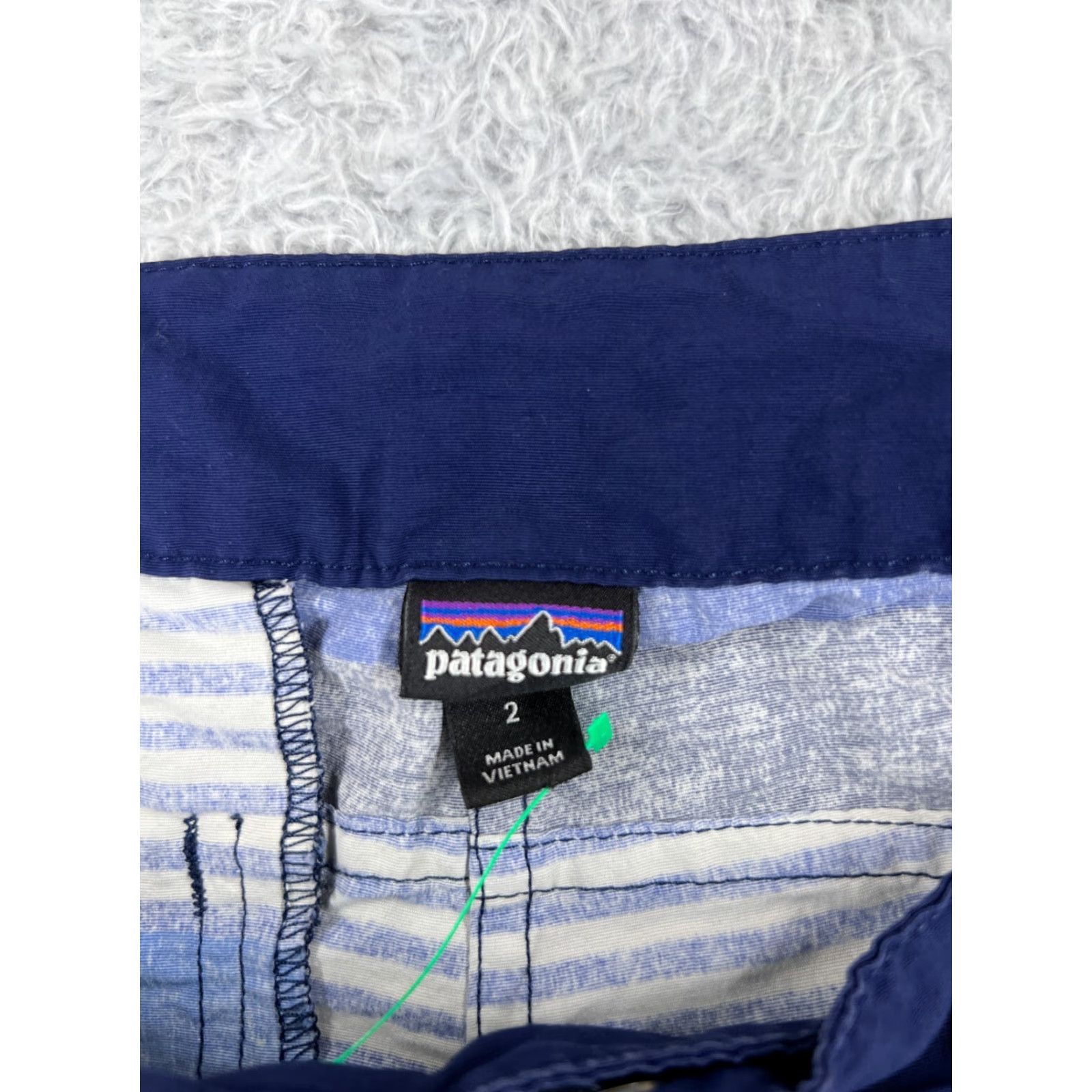 Patagonia Patagonia Womens Trunks Swim Bottoms 2 Blue Stripe 5" Boardshorts Wavefarer Pockets Nylon XS? Size ONE SIZE - 6 Thumbnail
