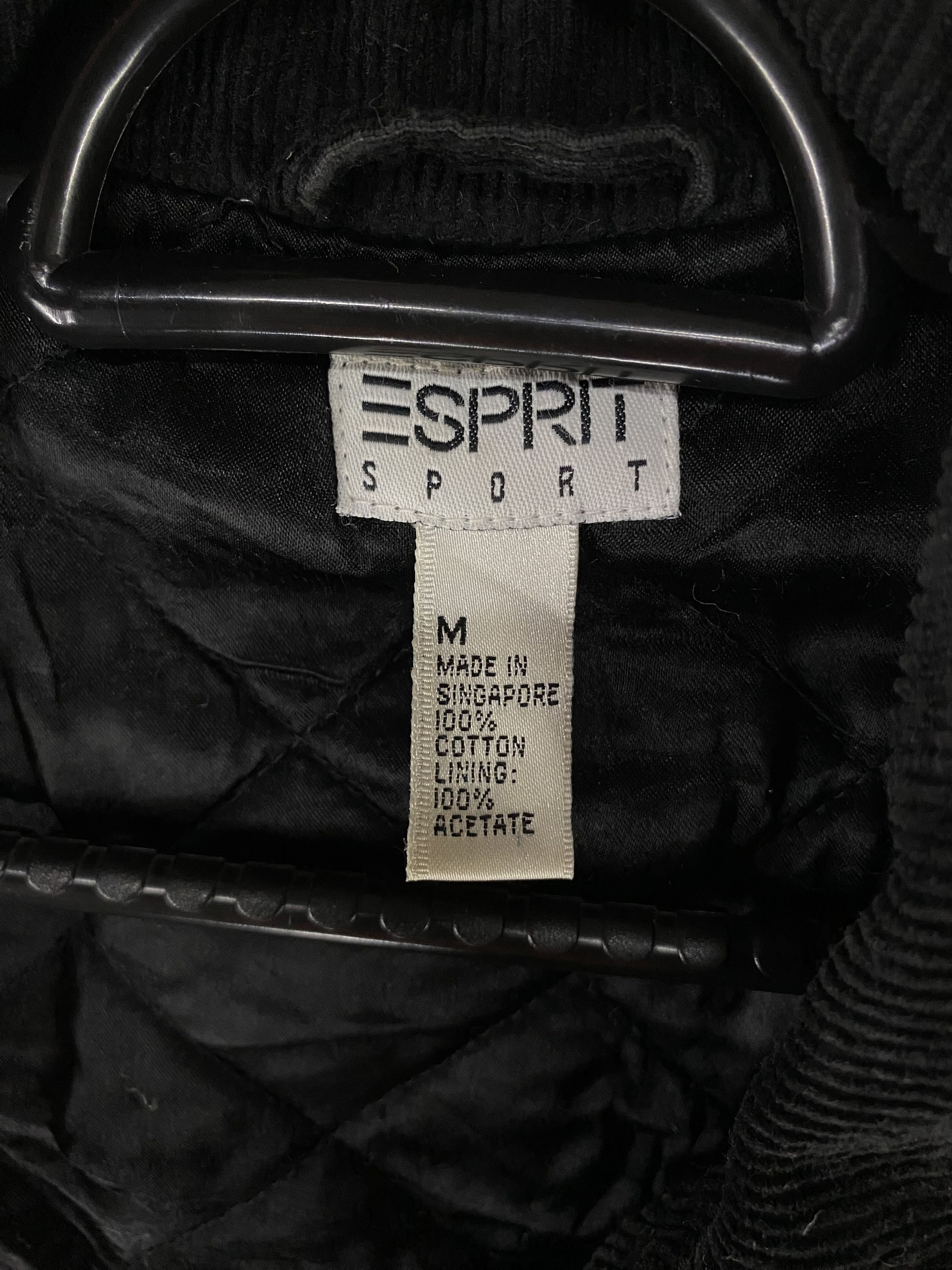 Esprit × Vintage 90s Esprit double collar corduroy cropped jacket Size M / US 6-8 / IT 42-44 - 9 Thumbnail