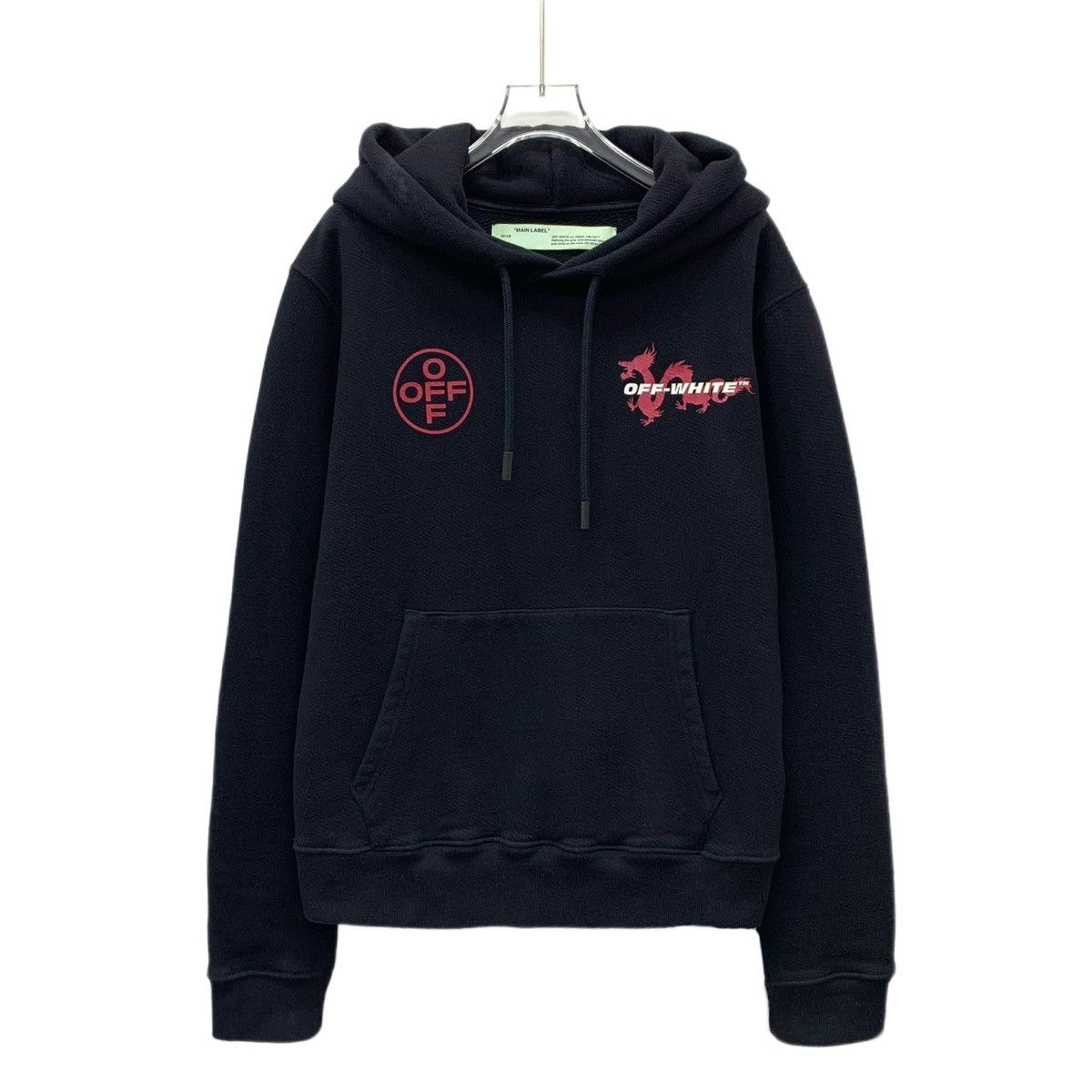 Off-White Off-White Black Dragon Arrow Printed Hooded Sweatshirt K26WX Size US M / EU 48-50 / 2 - 1 Thumbnail