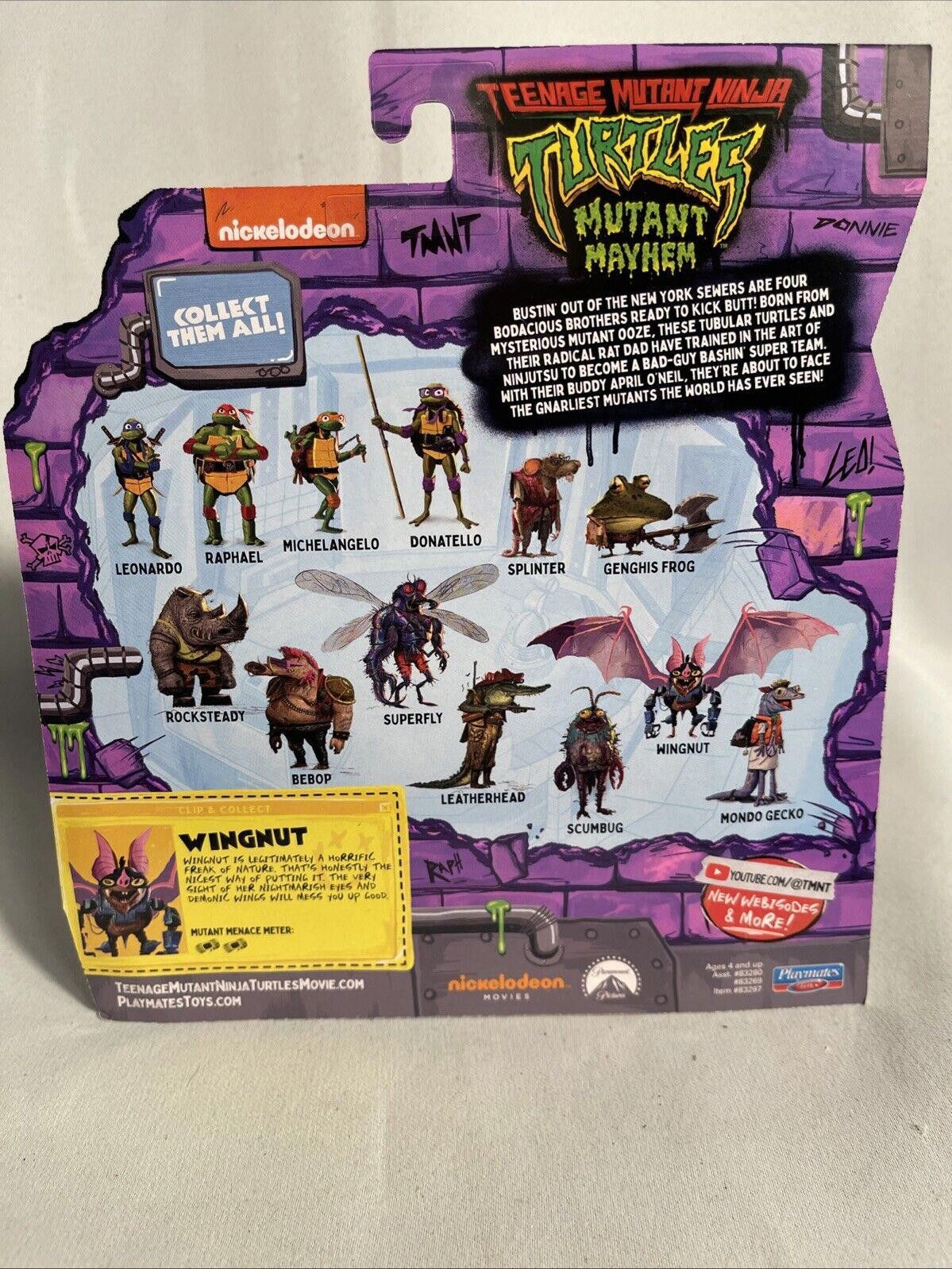 Designer TMNT Mutant Mayhem Wingnut Robo-Bat Figure 2023 Size ONE SIZE - 2 Thumbnail