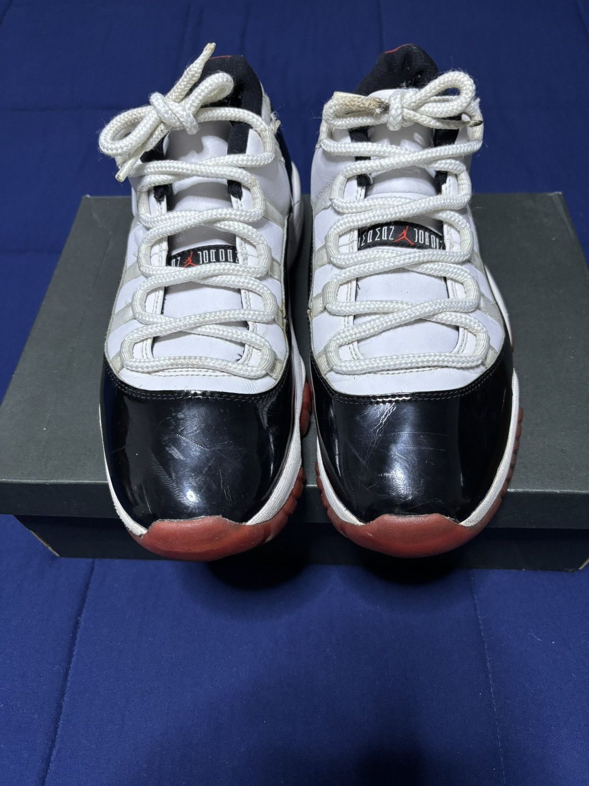 Jordan Brand Jordan 11 Retro Low Concord Bred 2020 Size 10 Size US 10 / EU 43 - 1 Thumbnail
