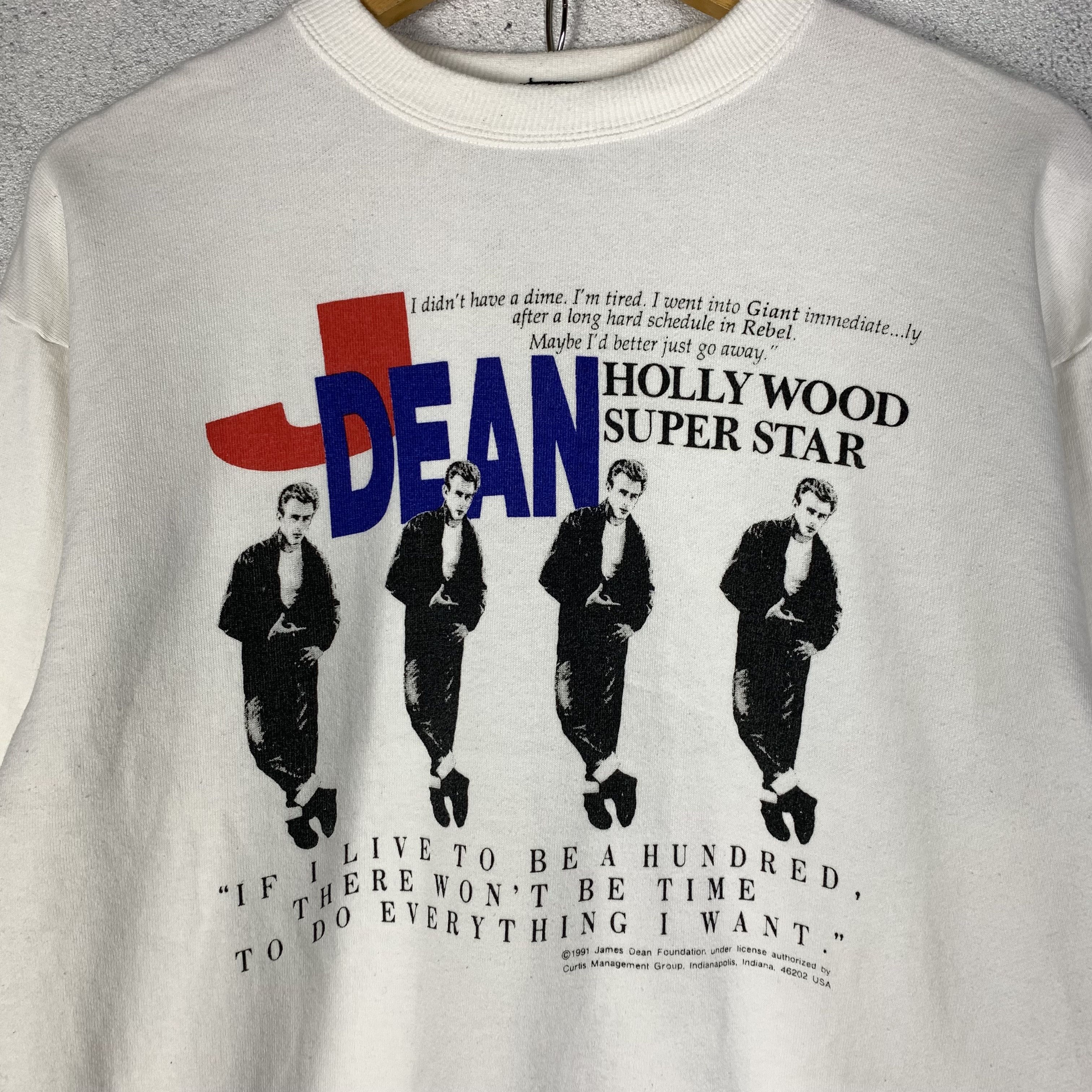 Band Tees Vintage James Dean Hollywood Super Star Sweatshirt Crewneck Size US S / EU 44-46 / 1 - 2 Thumbnail