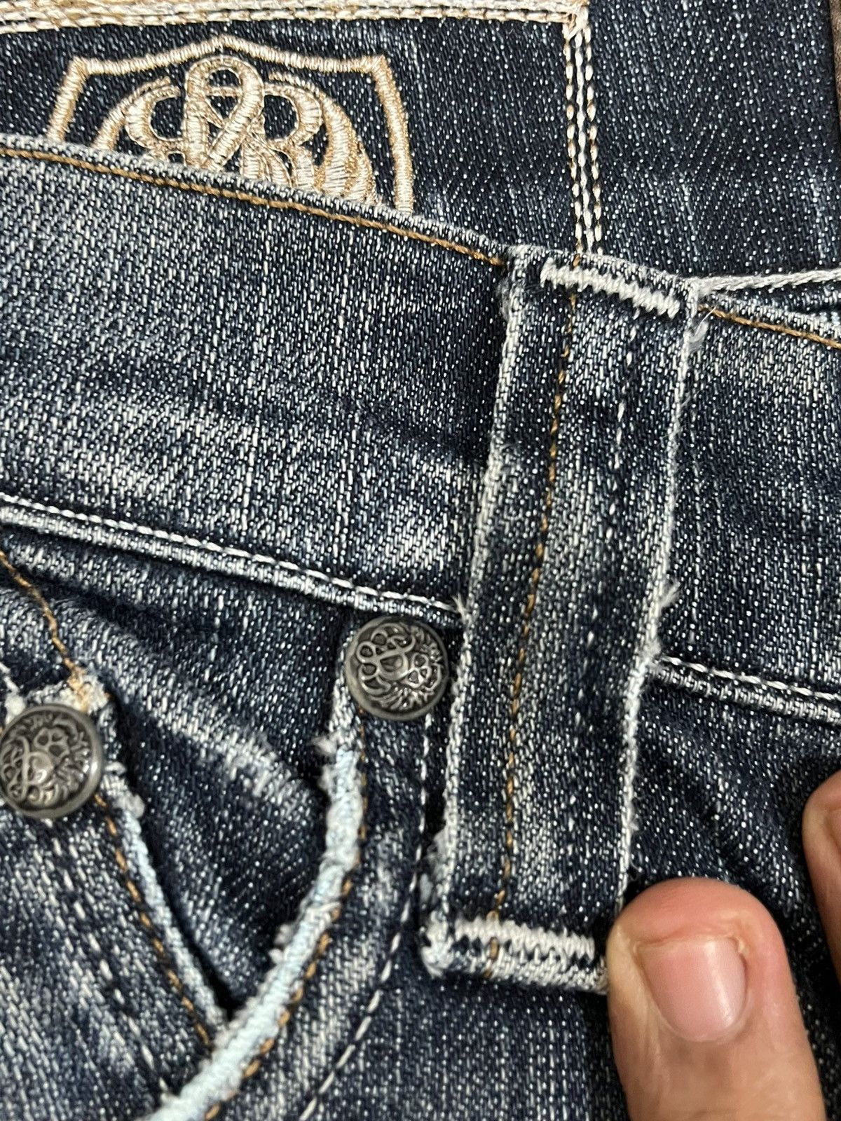Rock & Republic Vintage Rock and Republic Flare Distressed Denim Size US 29 - 10 Thumbnail