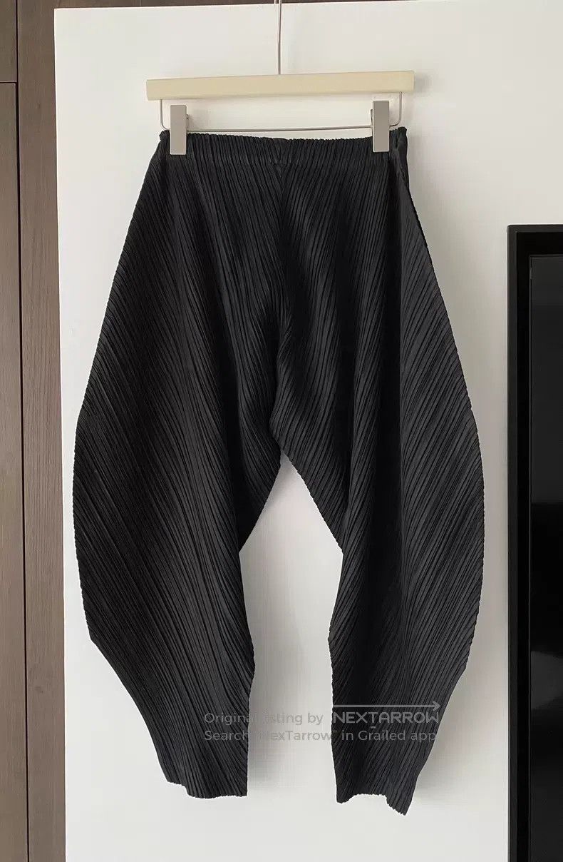 Issey Miyake Issey Miyake size:3 Black Pants Size 31" - 2 Thumbnail