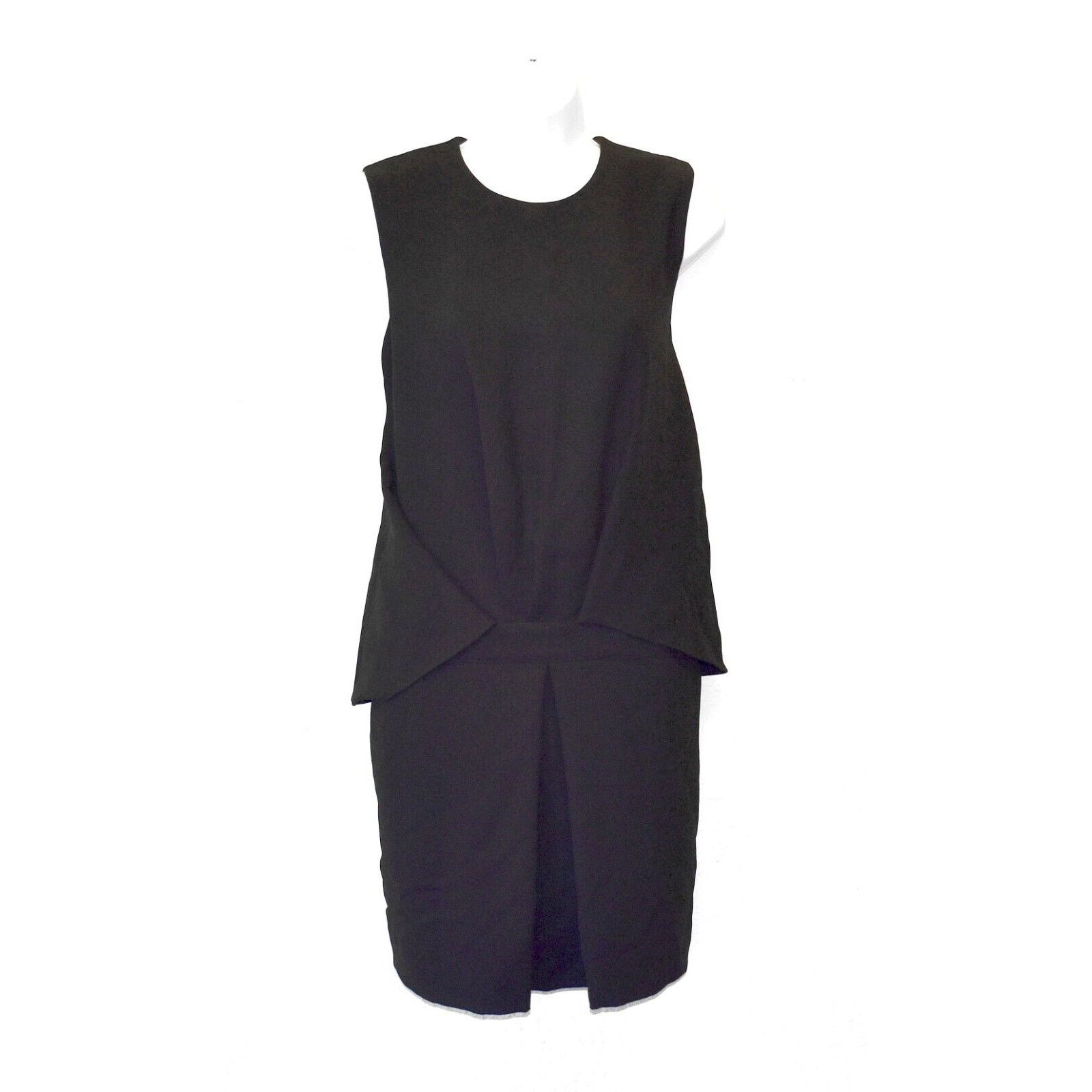 Alexander McQueen McQ ALEXANDER McQUEEN Front Slant Pockets Black Dress Sz 42 Size M / US 6-8 / IT 42-44 - 2 Thumbnail