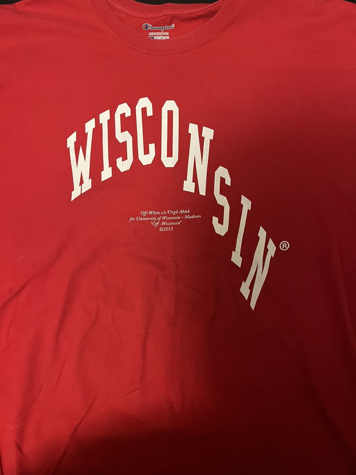 Off-White × Virgil Abloh Wisconsin X Virgil abloh tee Size US XL / EU 56 / 4 - 2 Thumbnail