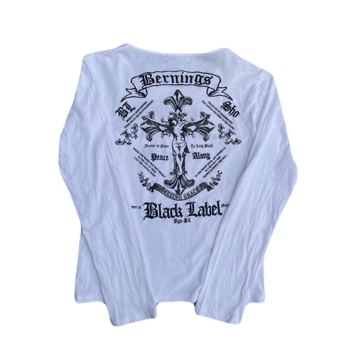 If Six Was Nine 2000s Japanese archive Vkei Cross Poem Long Sleeve Tee Size US XS / EU 42 / 0 - 4 Thumbnail