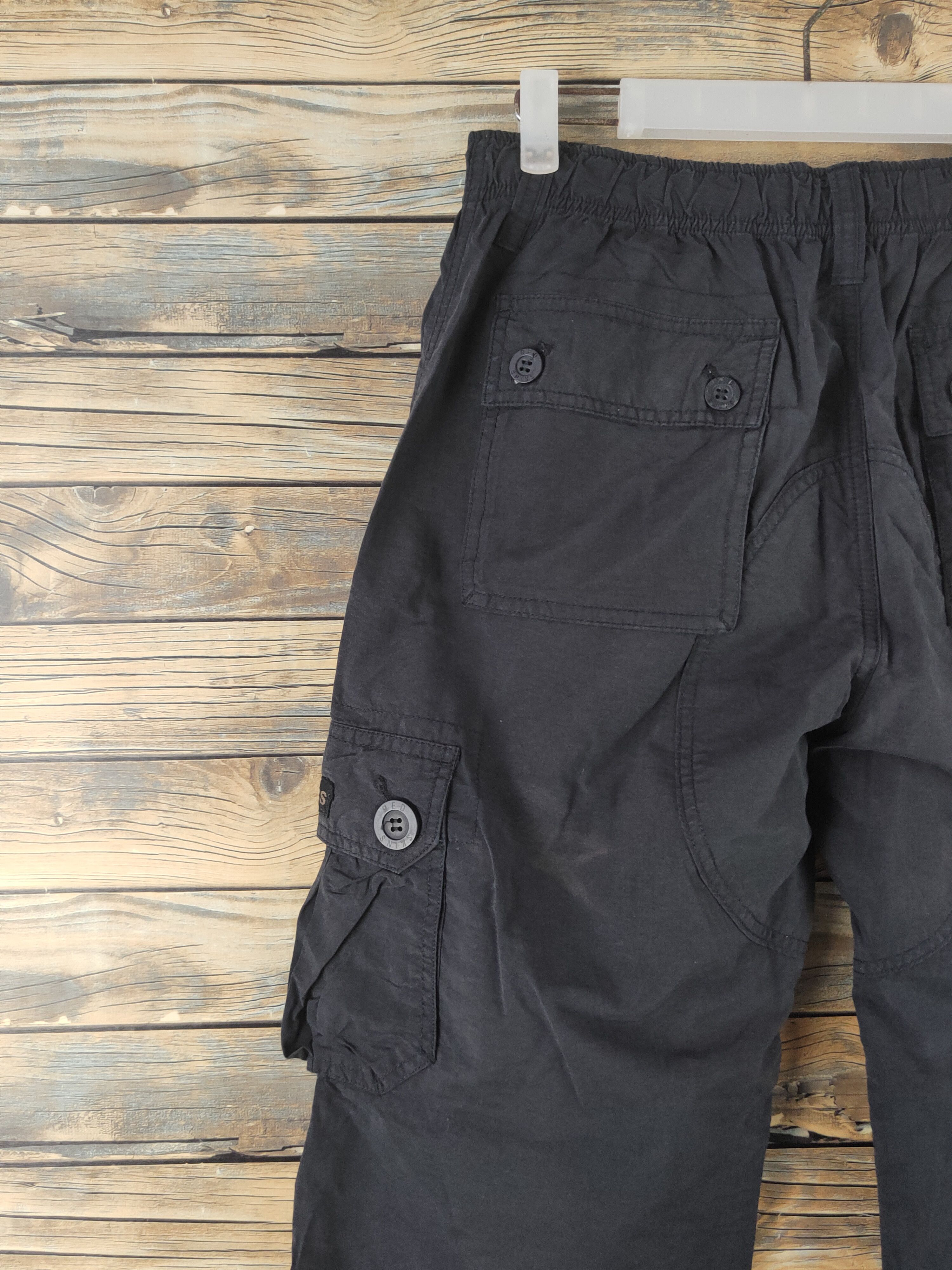 Japanese Brand DL Redskins Black Multipocket Cargo Pants #1925 Size US 31 - 9 Thumbnail