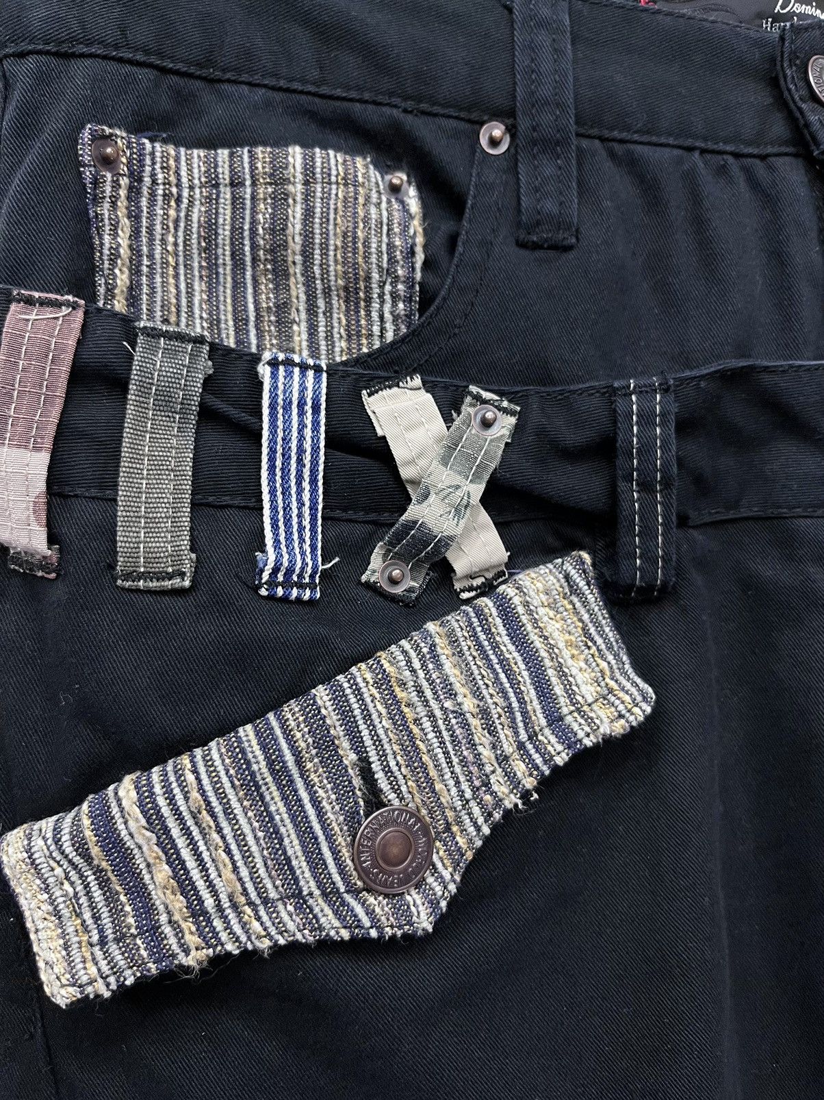 Japanese Brand 🔥DOMINATE Japanese Handcrafted Double Waist Flap Bush Pants Size US 31 - 7 Thumbnail