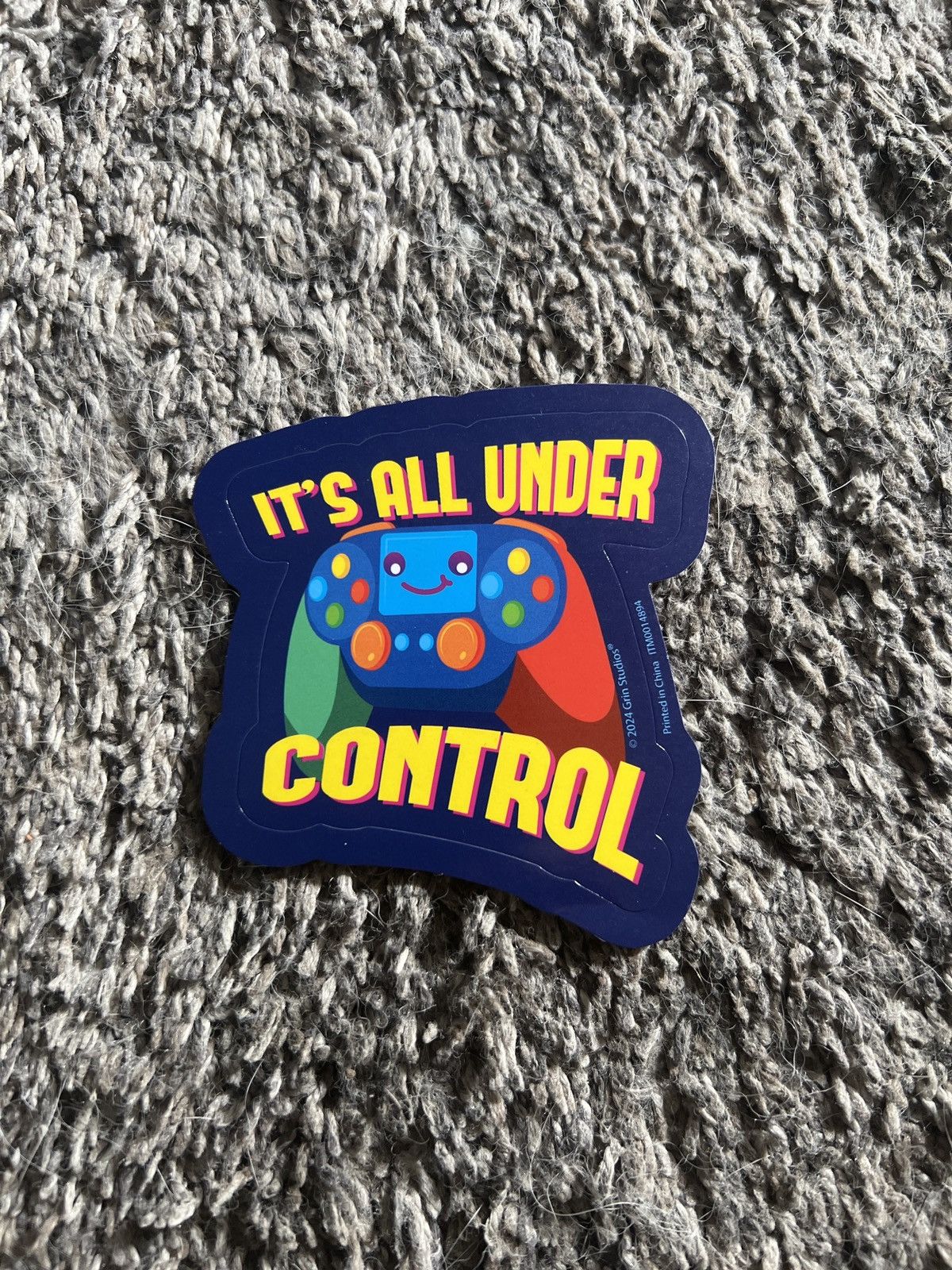 Hypebeast 2024 Grin Studios It’s All Under Control Sticker Size ONE SIZE - 1 Thumbnail