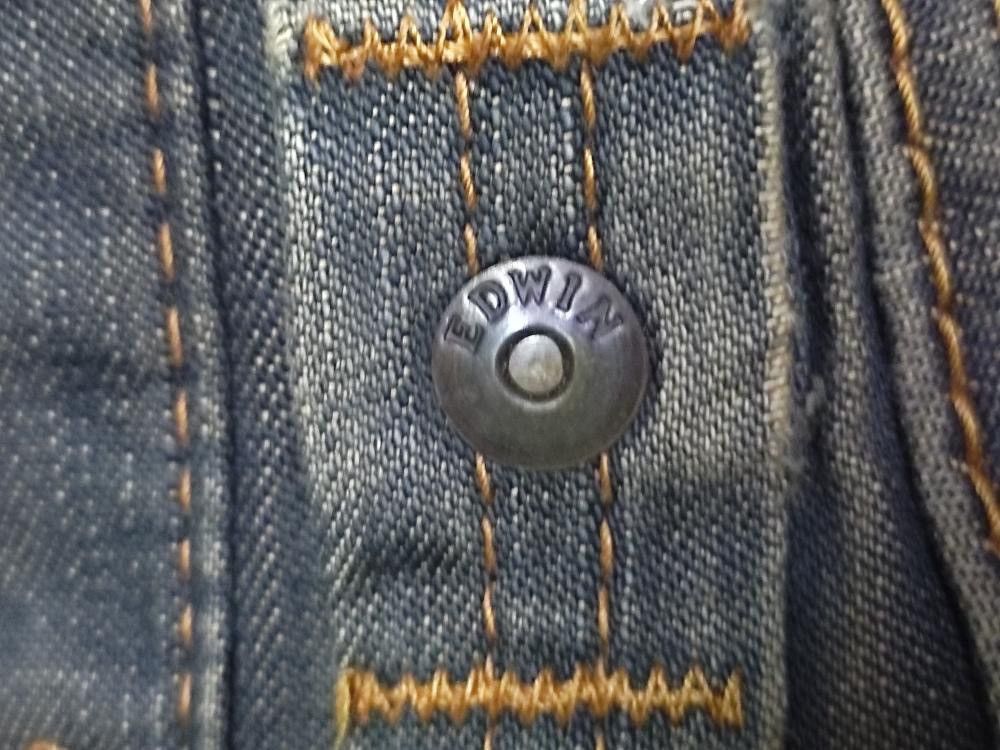 Edwin × Japanese Brand × Vintage VINTAGE EDWIN 505 SELVEDGE DENIM RARE Size US 33 - 15 Thumbnail