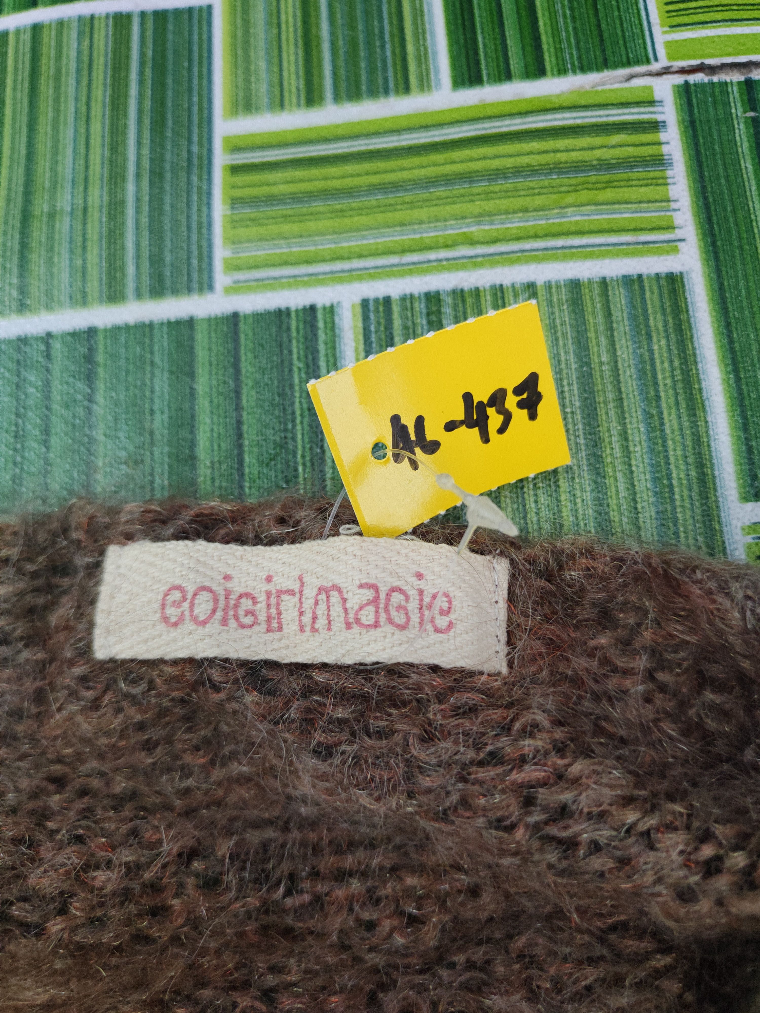 Japanese Brand DL Coigirl Magie Brown Knitwear Cardigans #46-437 Size S / US 4 / IT 40 - 11 Thumbnail