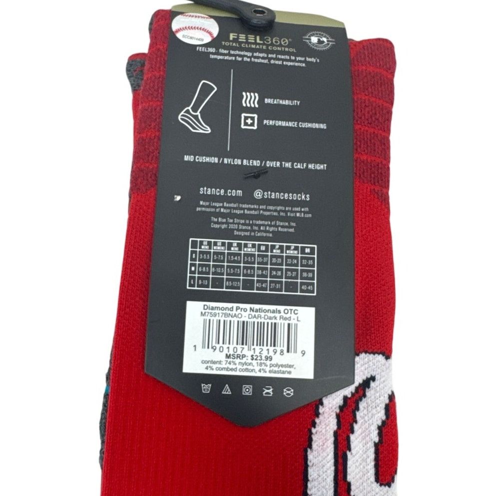 Stance Socks Stance MLB Washington Nationals Diamond Pro Socks Sz L 9-13 Size ONE SIZE - 7 Thumbnail