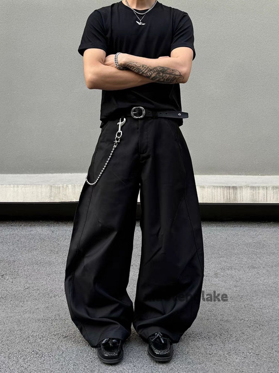 Designer × Japanese Brand × Vintage Utility patchwork loose baggy skate hiphop pleated pants Size US 26 / EU 42 - 2 Thumbnail