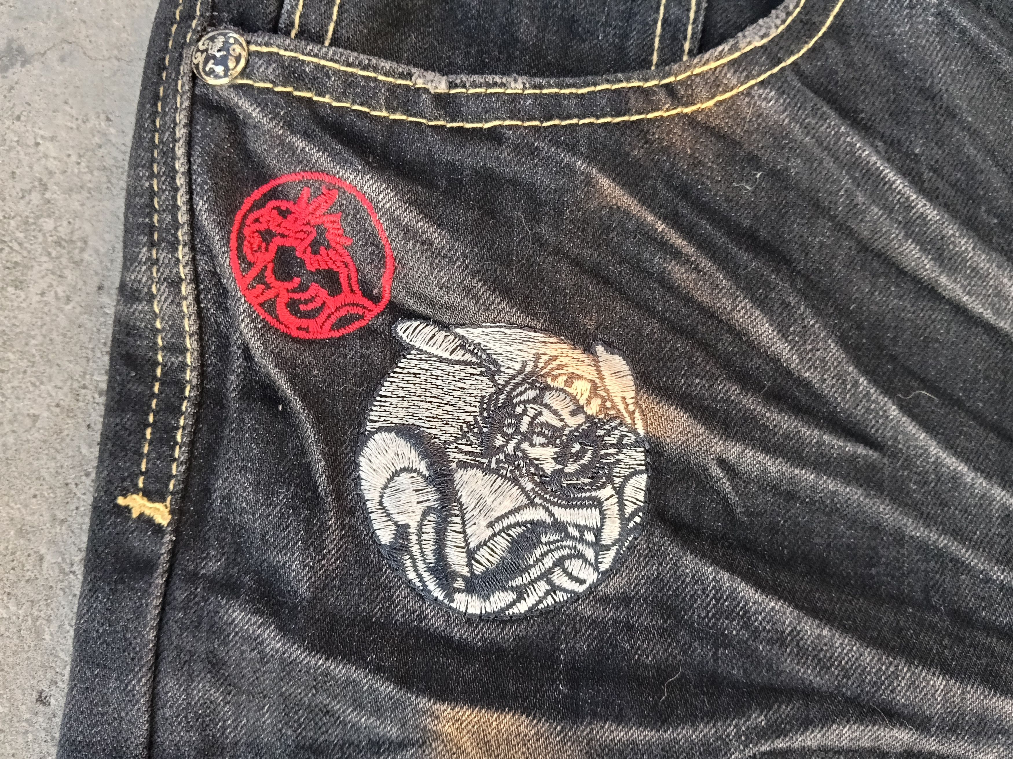 Japanese Brand Osaka Big Train Embroidered Denim Size US 34 / EU 50 - 5 Thumbnail