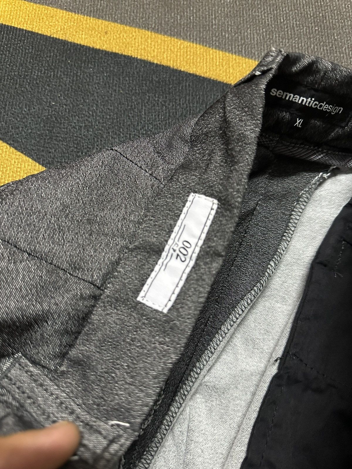 Japanese Brand × semanticdesign Semantic Design Gray Metallic Casual Pant Size US 33 - 14 Thumbnail