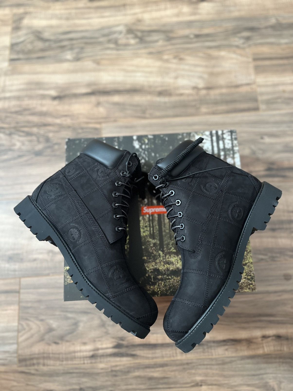 Supreme × Timberland Supreme Patchwork Timberland 6” Premium Waterproof Boot Size US 12 / EU 45 - 11 Thumbnail