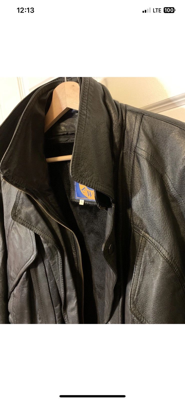 Other Club new age mens sz XL black leather jacket Size US XL / EU 56 / 4 - 1 Thumbnail