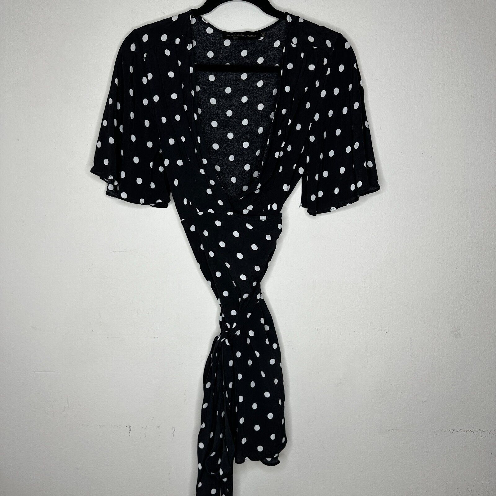 House of Harlow House of Harlow Polka Dot Harper Wrap Mini V-neck Tie L Size L / US 10 / IT 46 - 3 Thumbnail