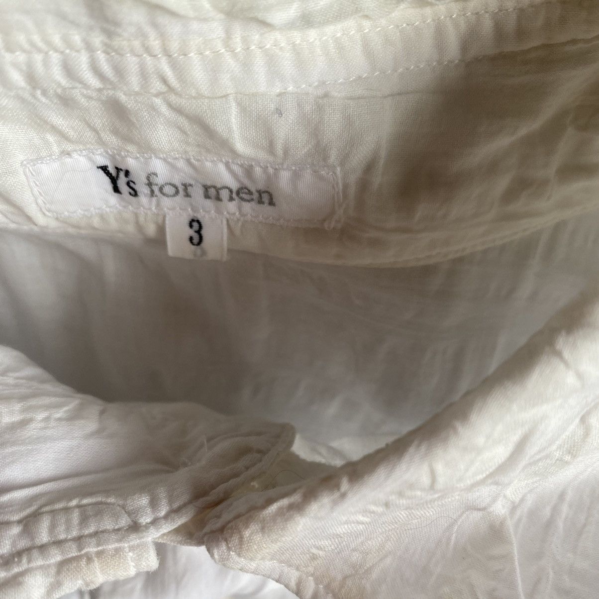 Yohji Yamamoto Y’s For Men Wrinkle Oversized Shirt Size US L / EU 52-54 / 3 - 11 Thumbnail