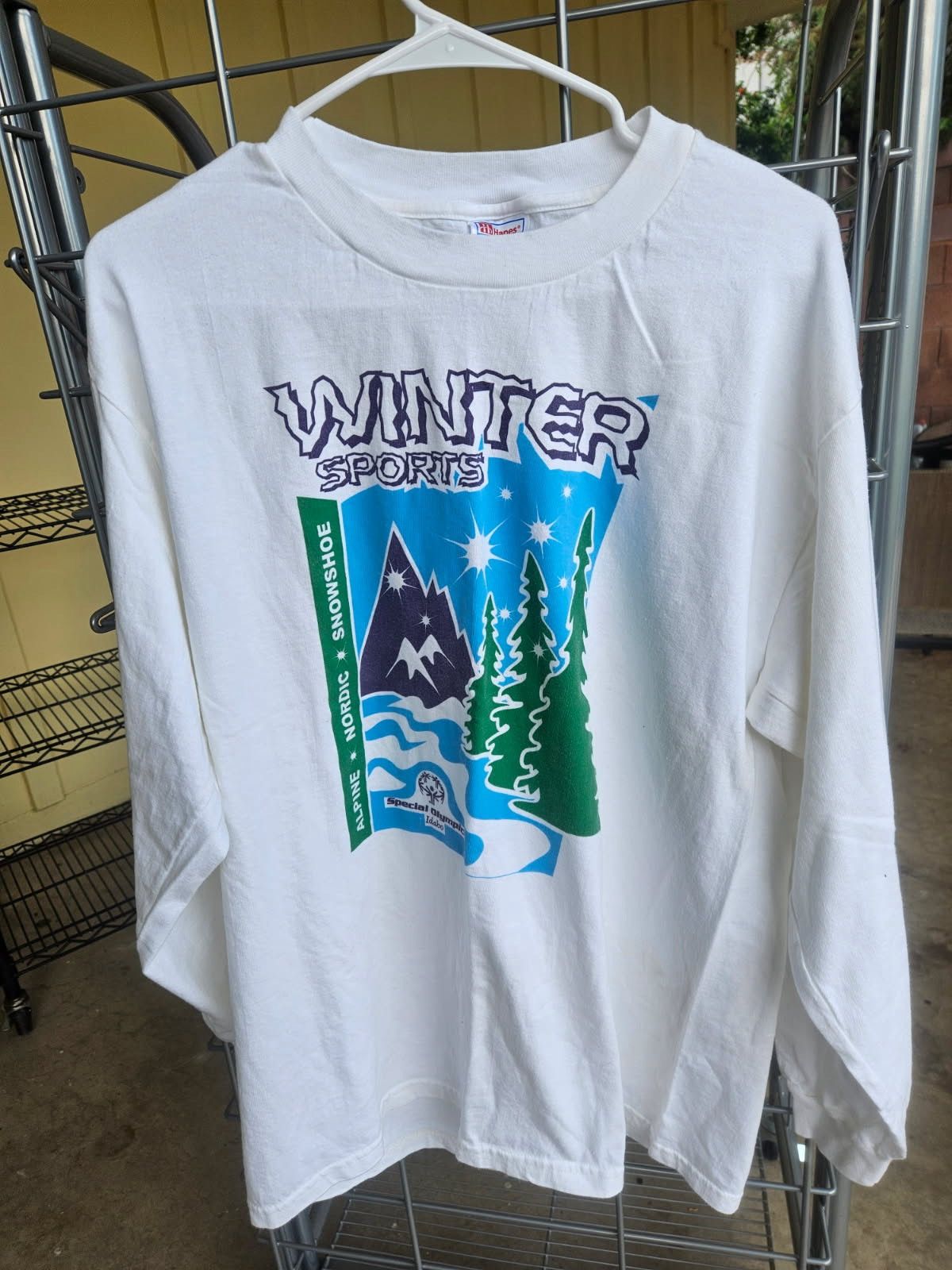 Hanes Special Winter Olympics Idaho Hanes Beefy Long Sleeve Tee Size US L / EU 52-54 / 3 - 1 Thumbnail