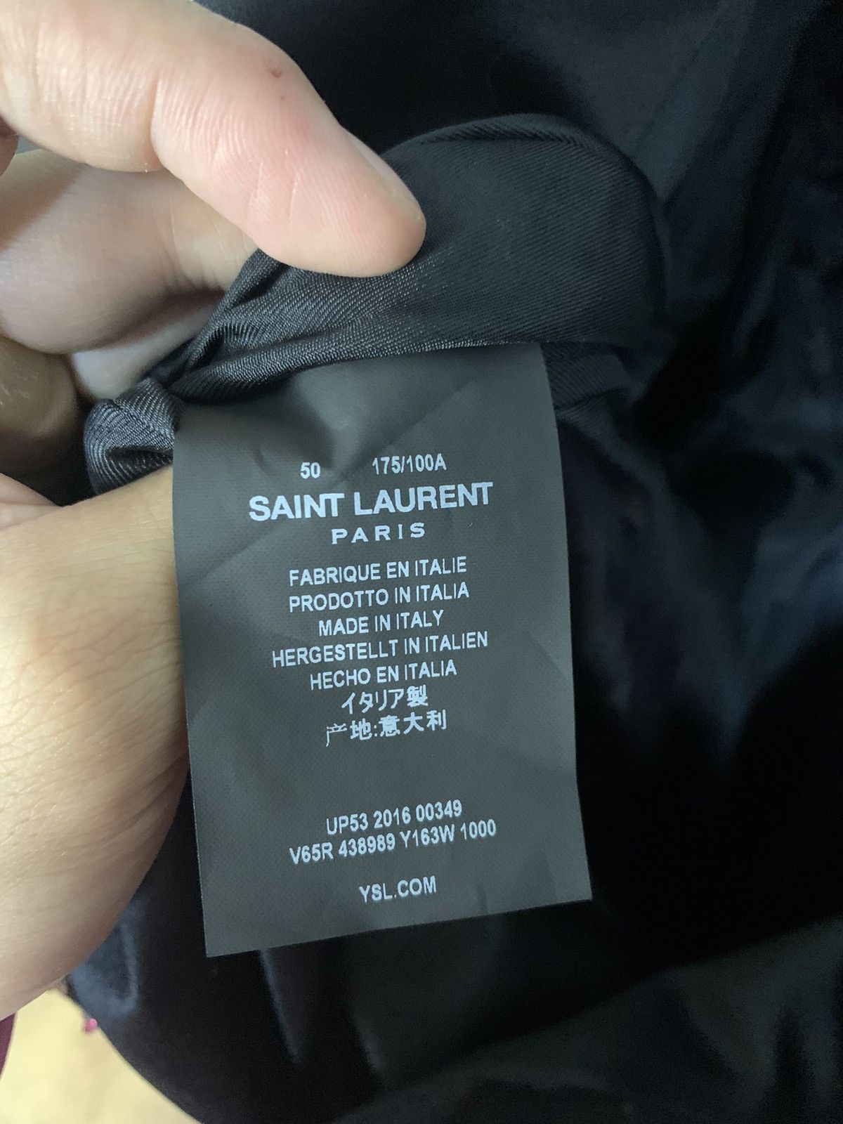 Hedi Slimane Saint Laurent 2016FW Galaxy Embroidered Blazer Size 50S - 8 Thumbnail