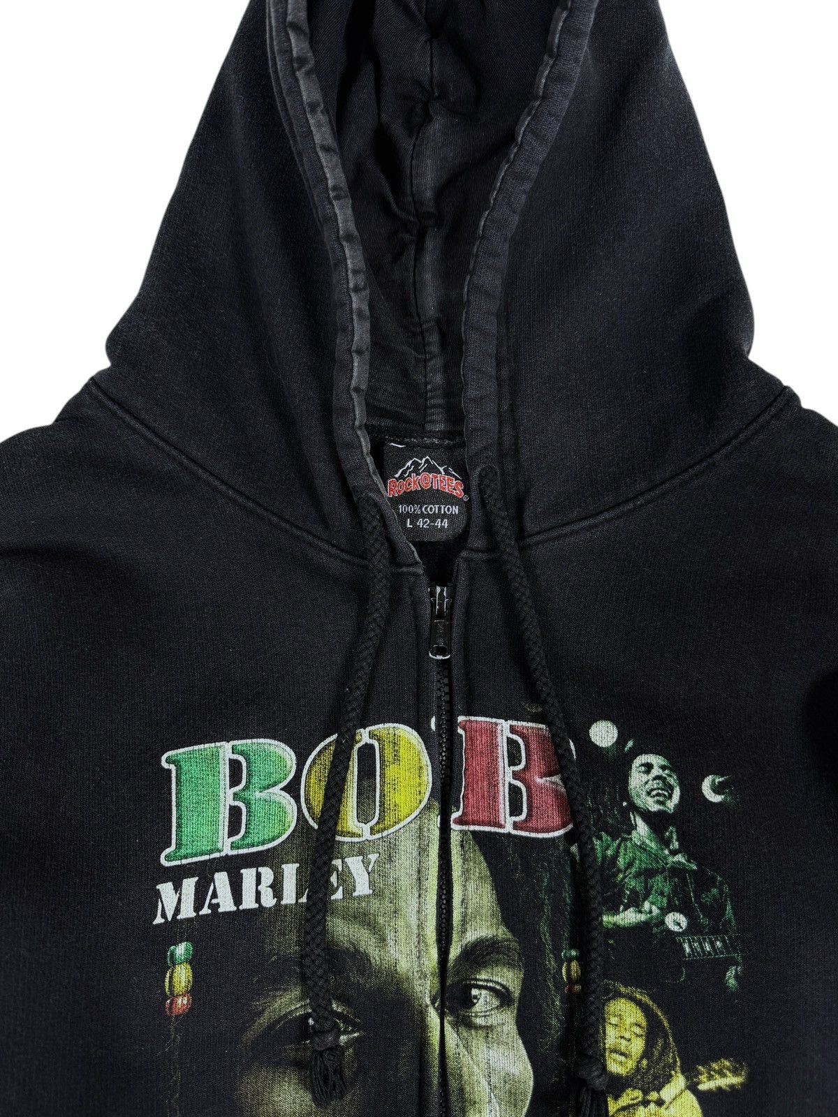 Band Tees Y2K Vintage Bob Marley Full Printed Hoodie Size US M / EU 48-50 / 2 - 9 Thumbnail
